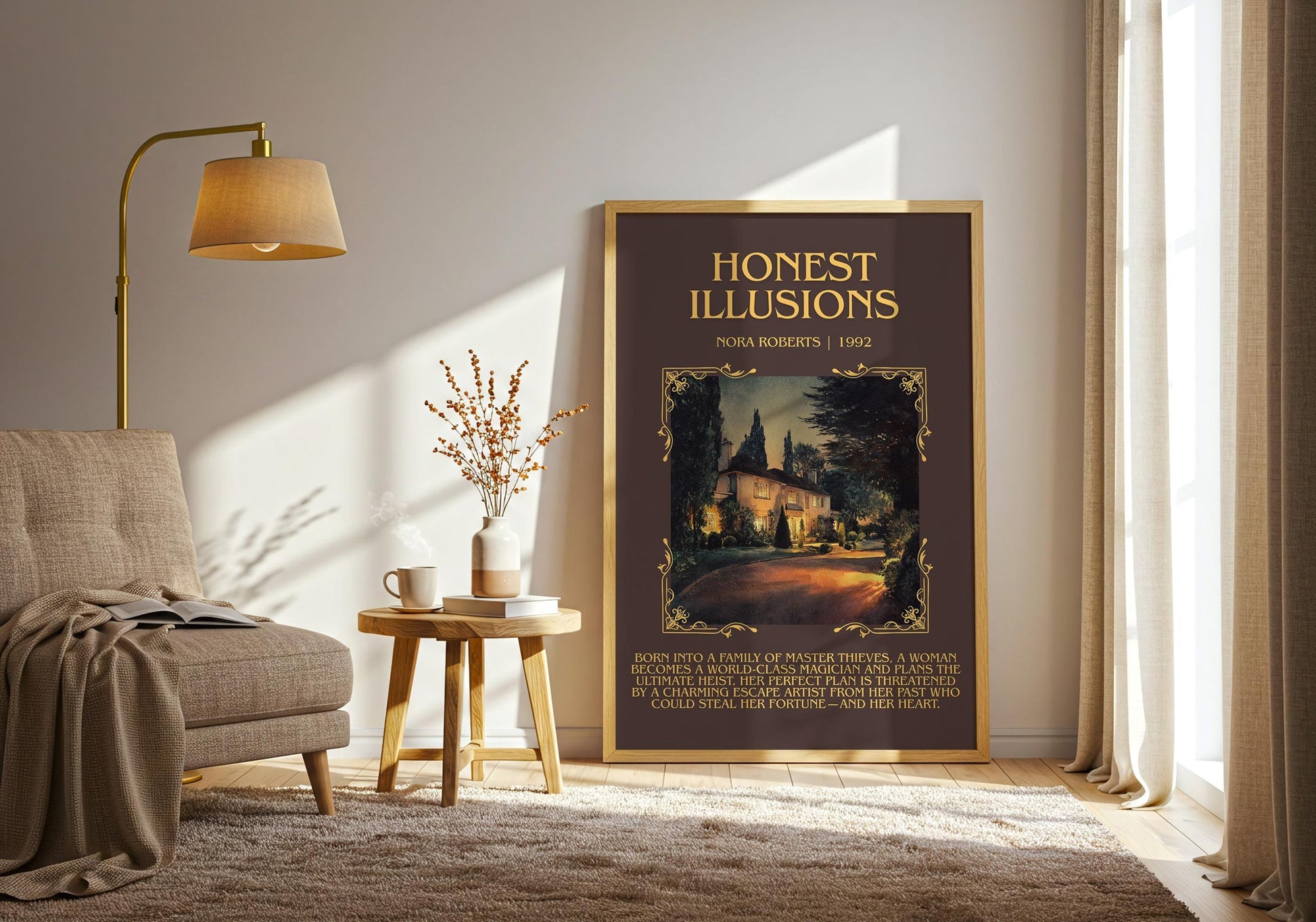 Honest Illusions minimalist poster paper finish options – matte satin gloss