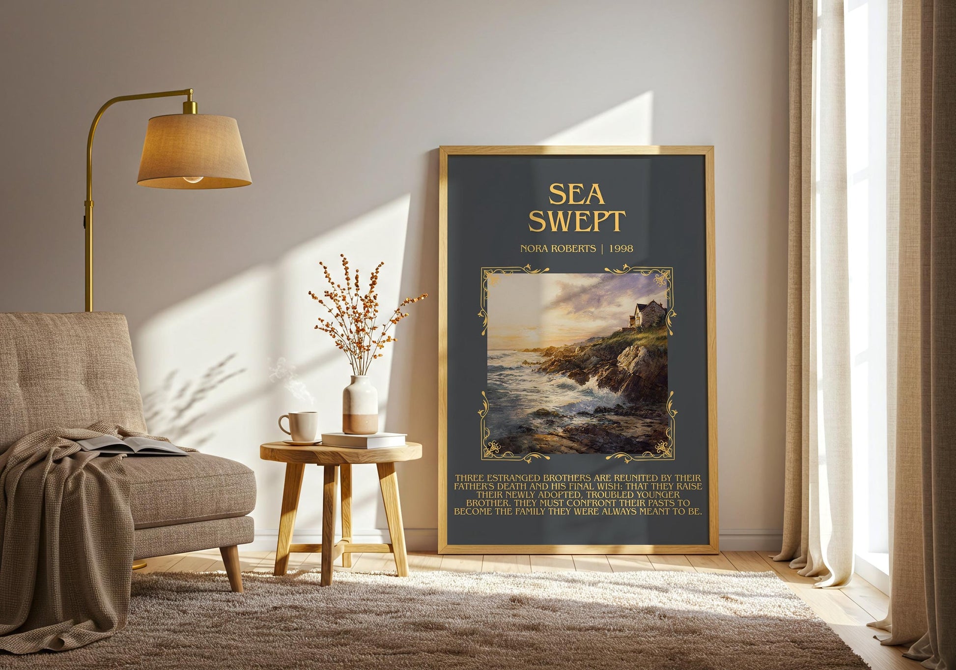 Born in Fire minimalist poster paper finish options – matte satin gloss