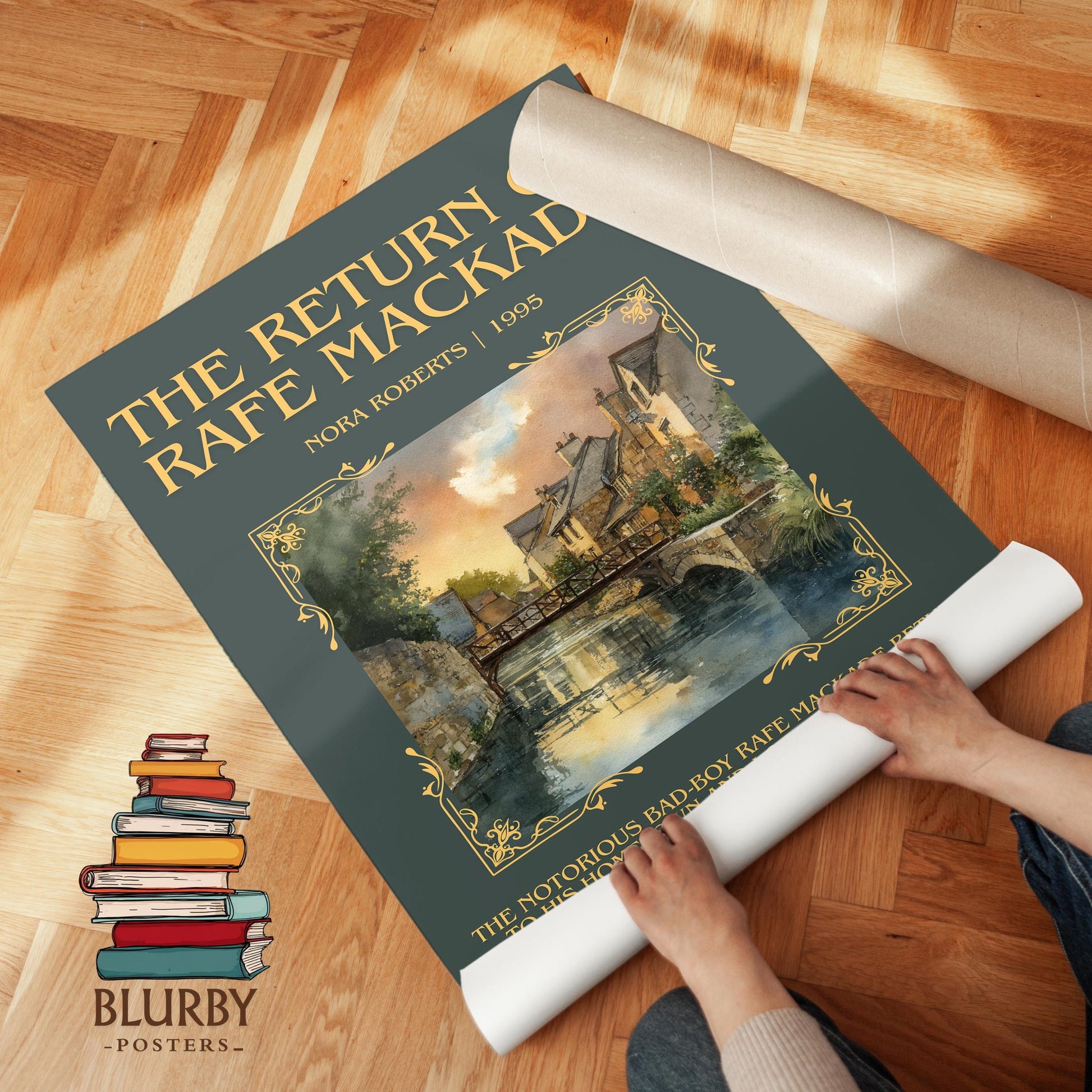 The Return of Rafe MacKade book poster packaging – museum-quality print rolled in protective tube