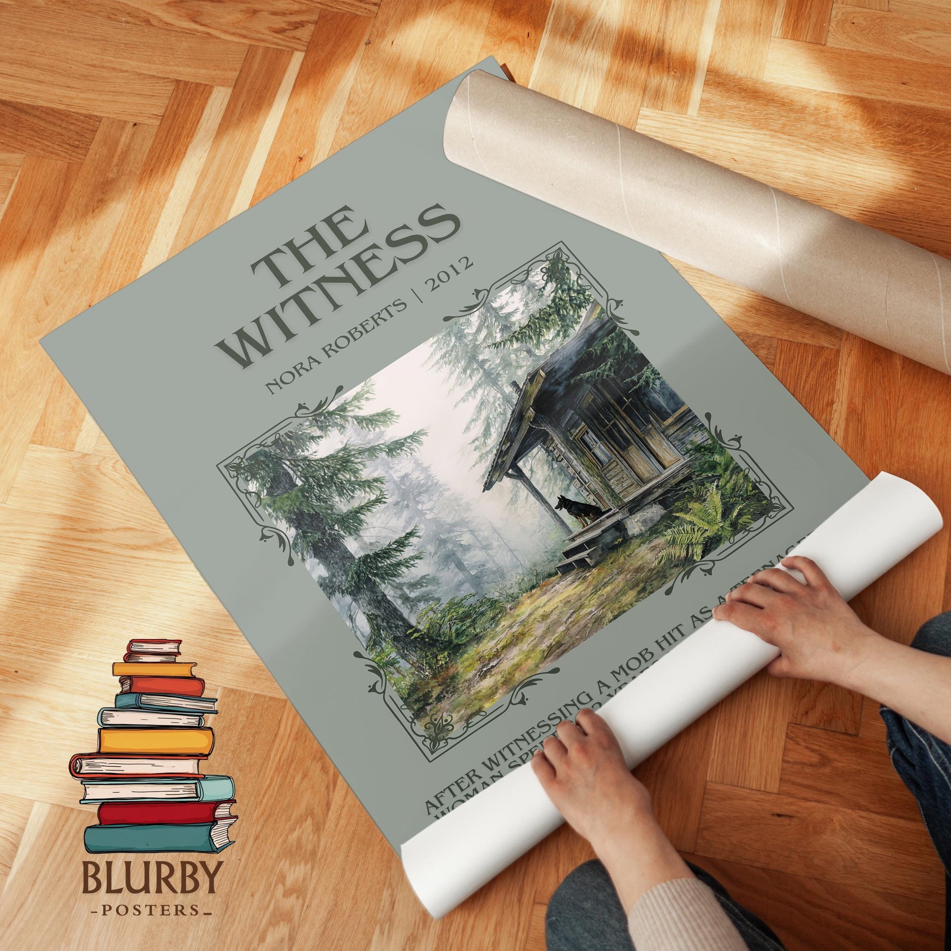 The Witness by Nora Roberts | Book Poster | Literary Art Gift For Book Lover | Novel Inspired Wall Art | Free Delivery