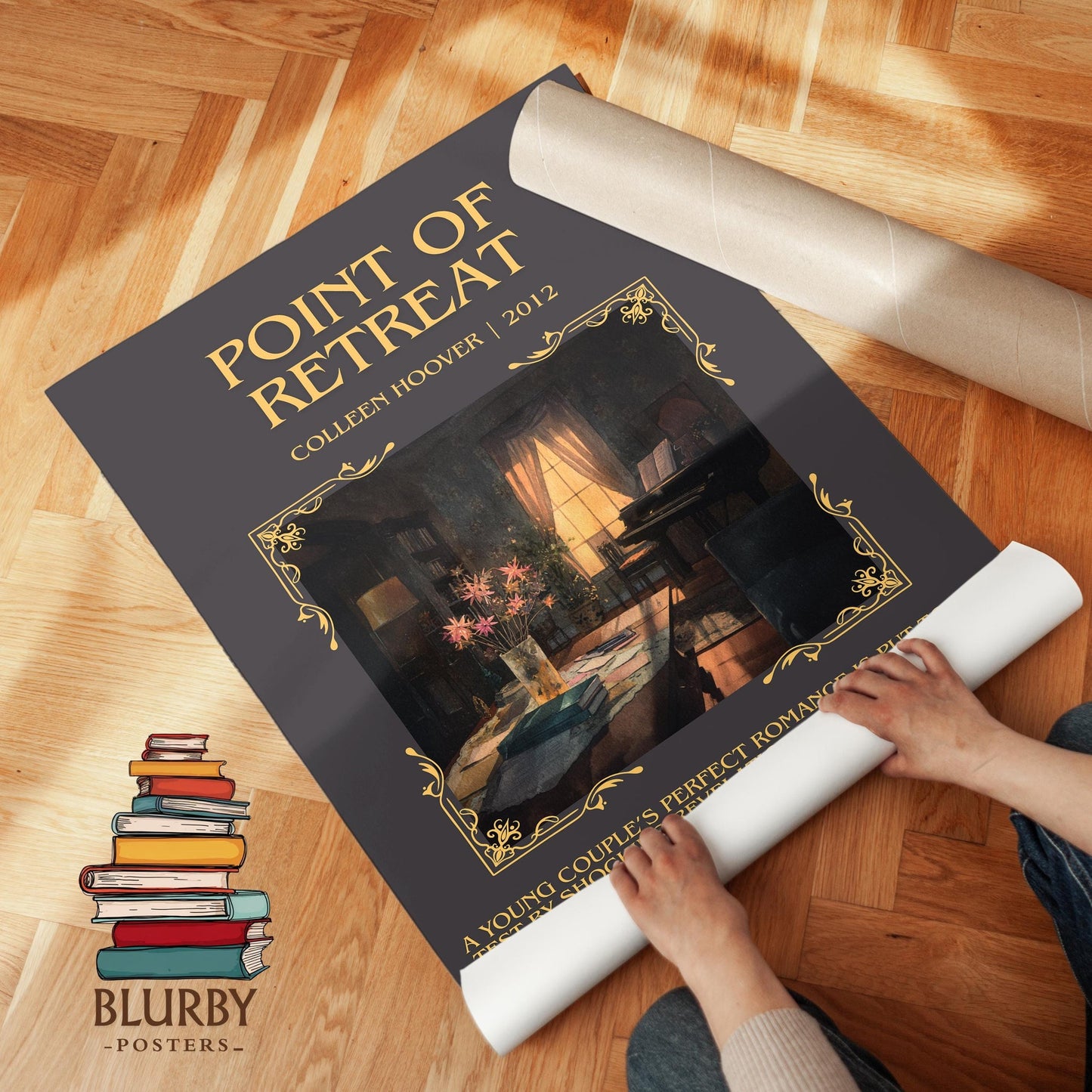 Point Of Retreat book poster packaging – museum-quality print rolled in protective tube