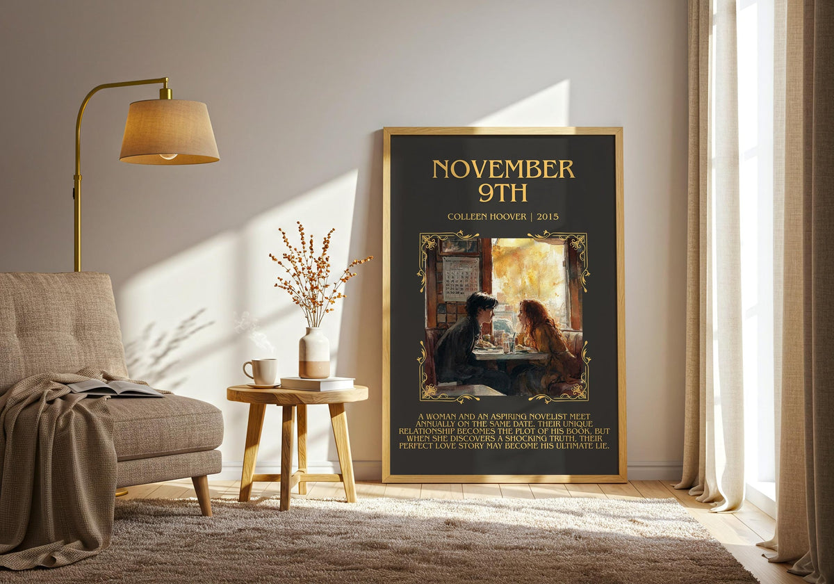 November 9 minimalist poster paper finish options – matte satin gloss