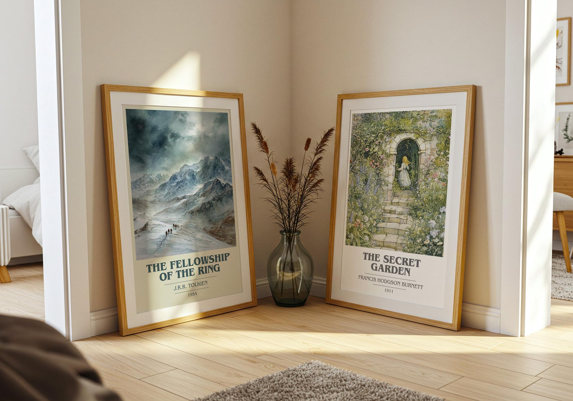The Fellowship of the Ring by J.R.R. Tolkien | Book Poster | Literary Art Gift For Book Lover | Novel Inspired Wall Art | Free Delivery
