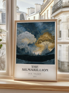 The Silmarillion book cover poster colour and style options – J. R. R. Tolkien book art