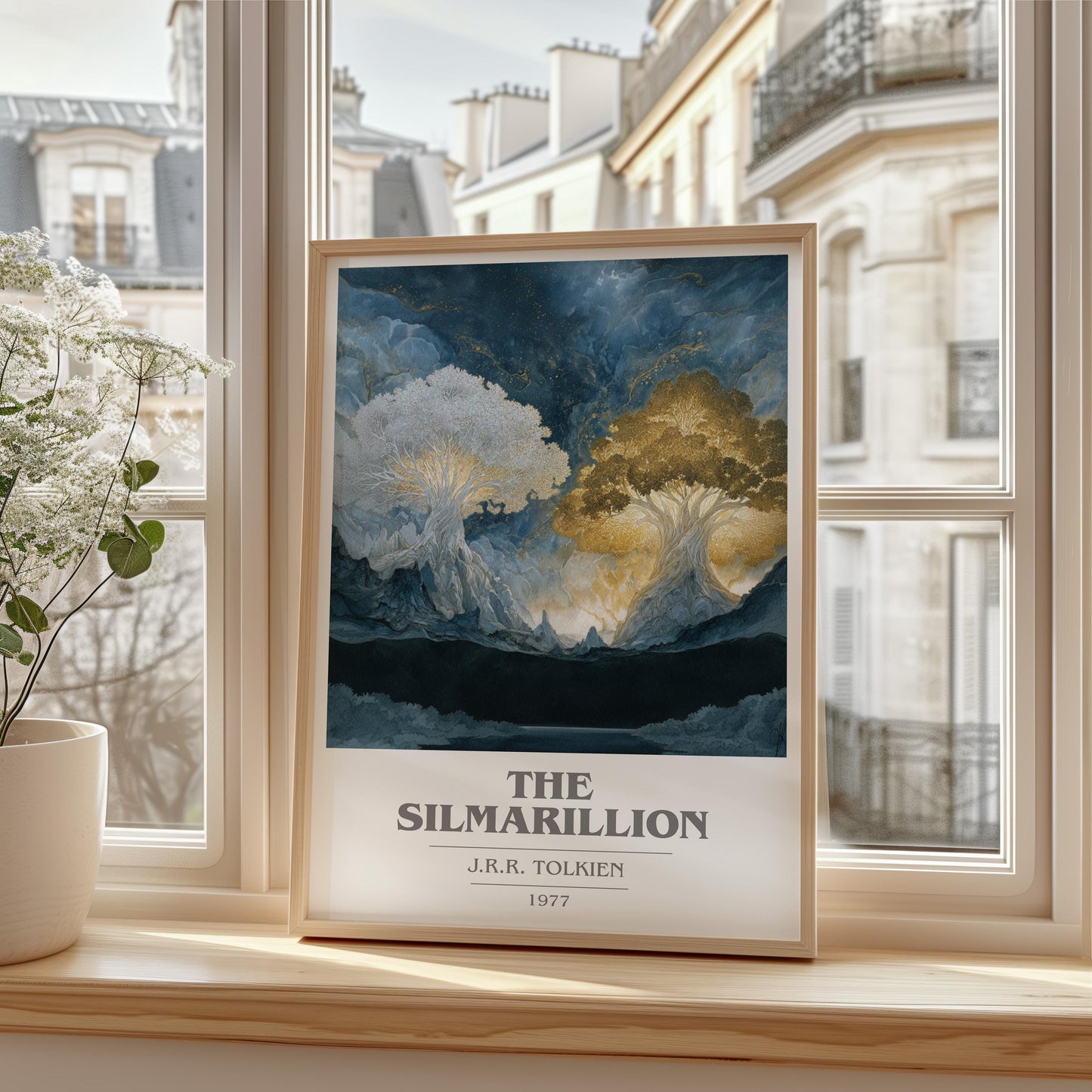 The Silmarillion by J.R.R. Tolkien | Book Poster | Literary Art Gift For Book Lover | Novel Inspired Wall Art | Free Delivery