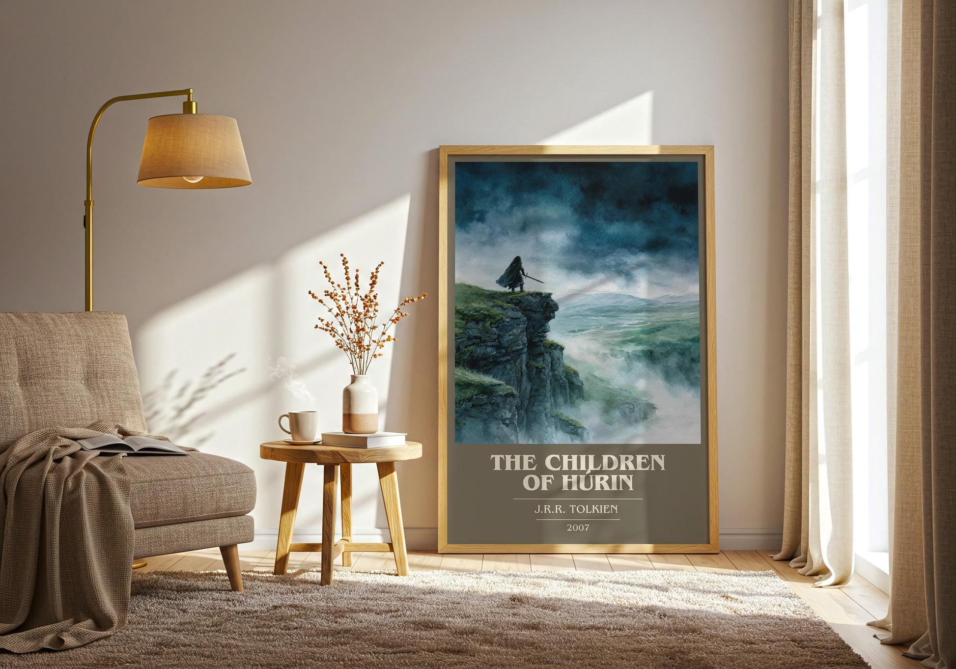The Children of Húrin by J.R.R. Tolkien | Book Poster | Literary Art Gift For Book Lover | Novel Inspired Wall Art