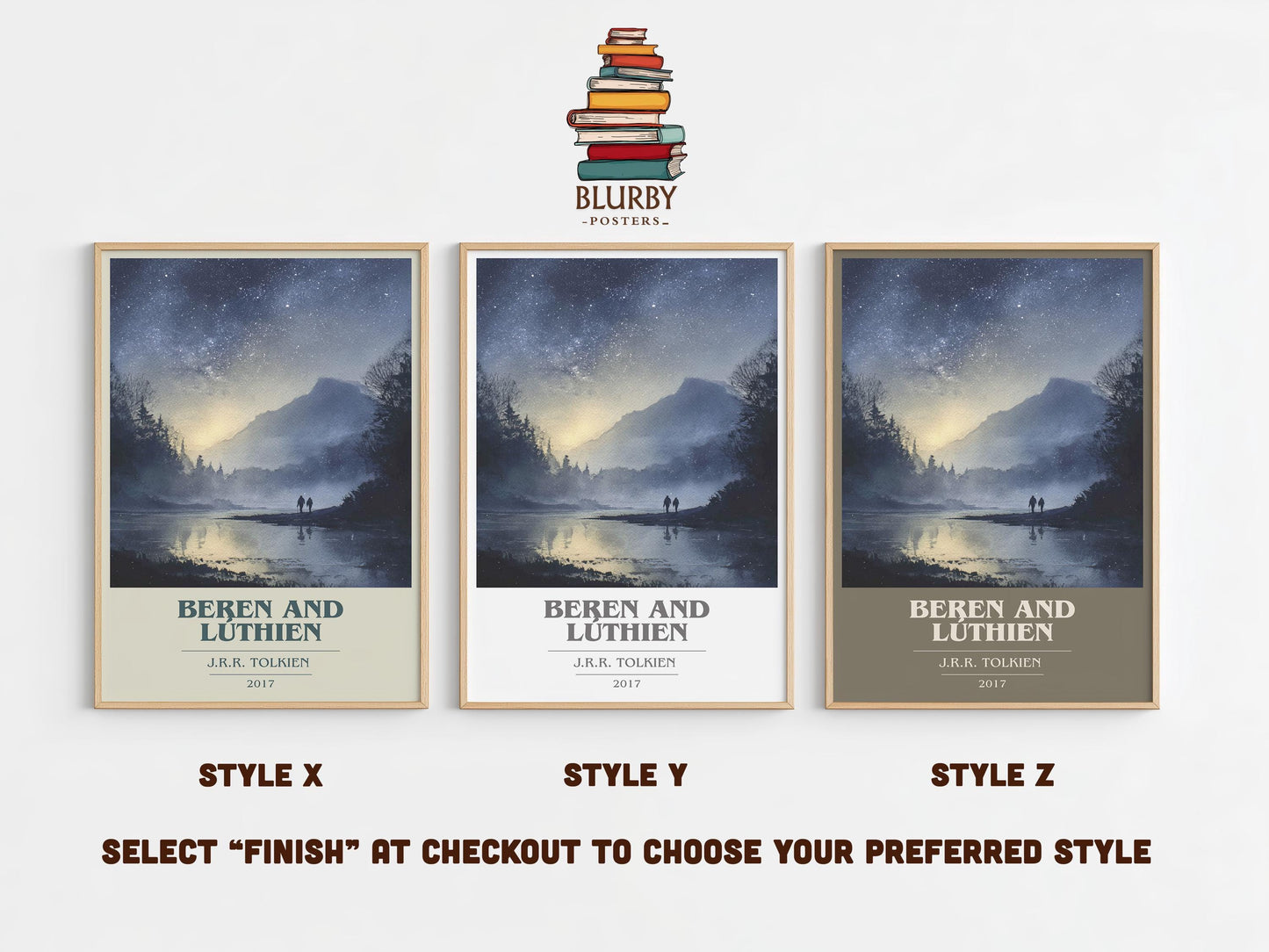 Beren and Luthien by J.R.R. Tolkien | Book Poster | Literary Art Gift For Book Lover | Novel Inspired Wall Art