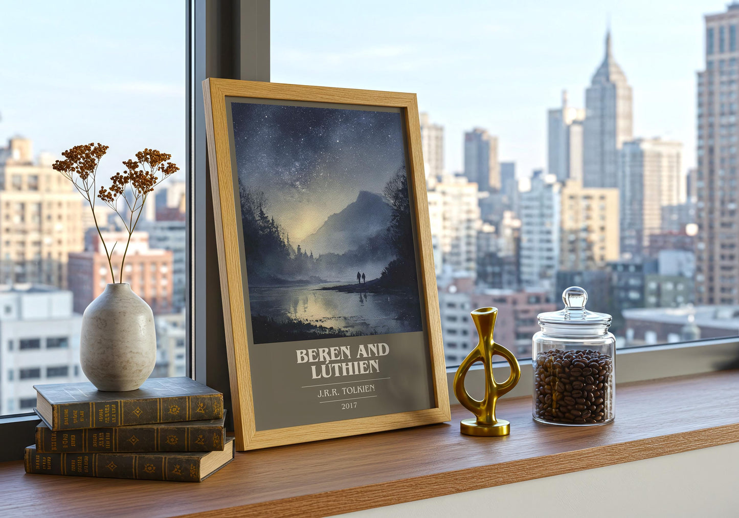 Beren and Luthien by J.R.R. Tolkien | Book Poster | Literary Art Gift For Book Lover | Novel Inspired Wall Art