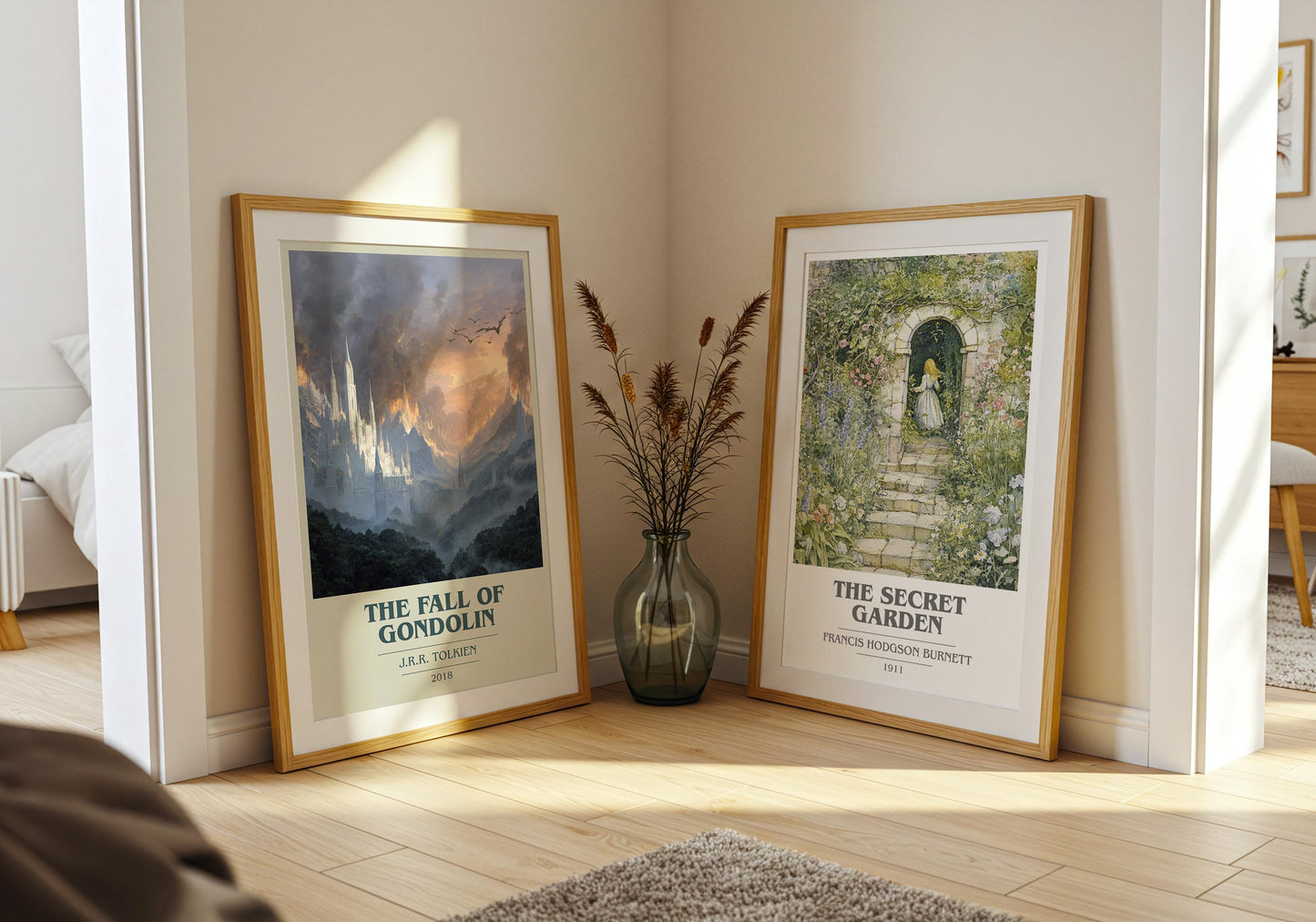 The Fall Of Gondolin by J.R.R. Tolkien | Book Poster | Literary Art Gift For Book Lover | Novel Inspired Wall Art