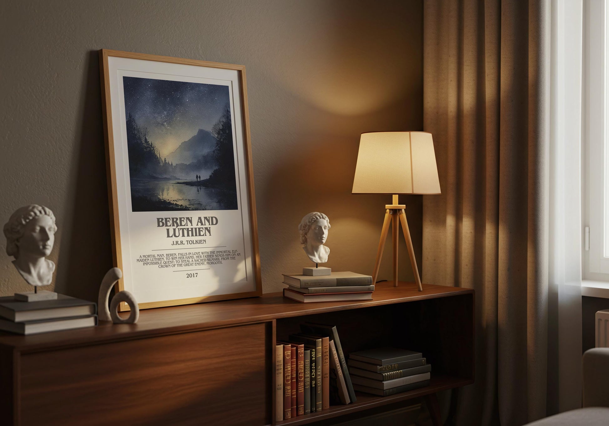 Beren and Luthien by J.R.R. Tolkien | Book Poster | Literary Art Gift For Book Lover | Novel Inspired Wall Art