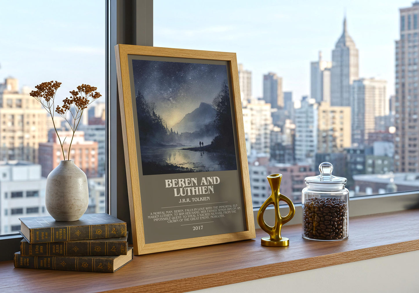 Beren and Luthien by J.R.R. Tolkien | Book Poster | Literary Art Gift For Book Lover | Novel Inspired Wall Art