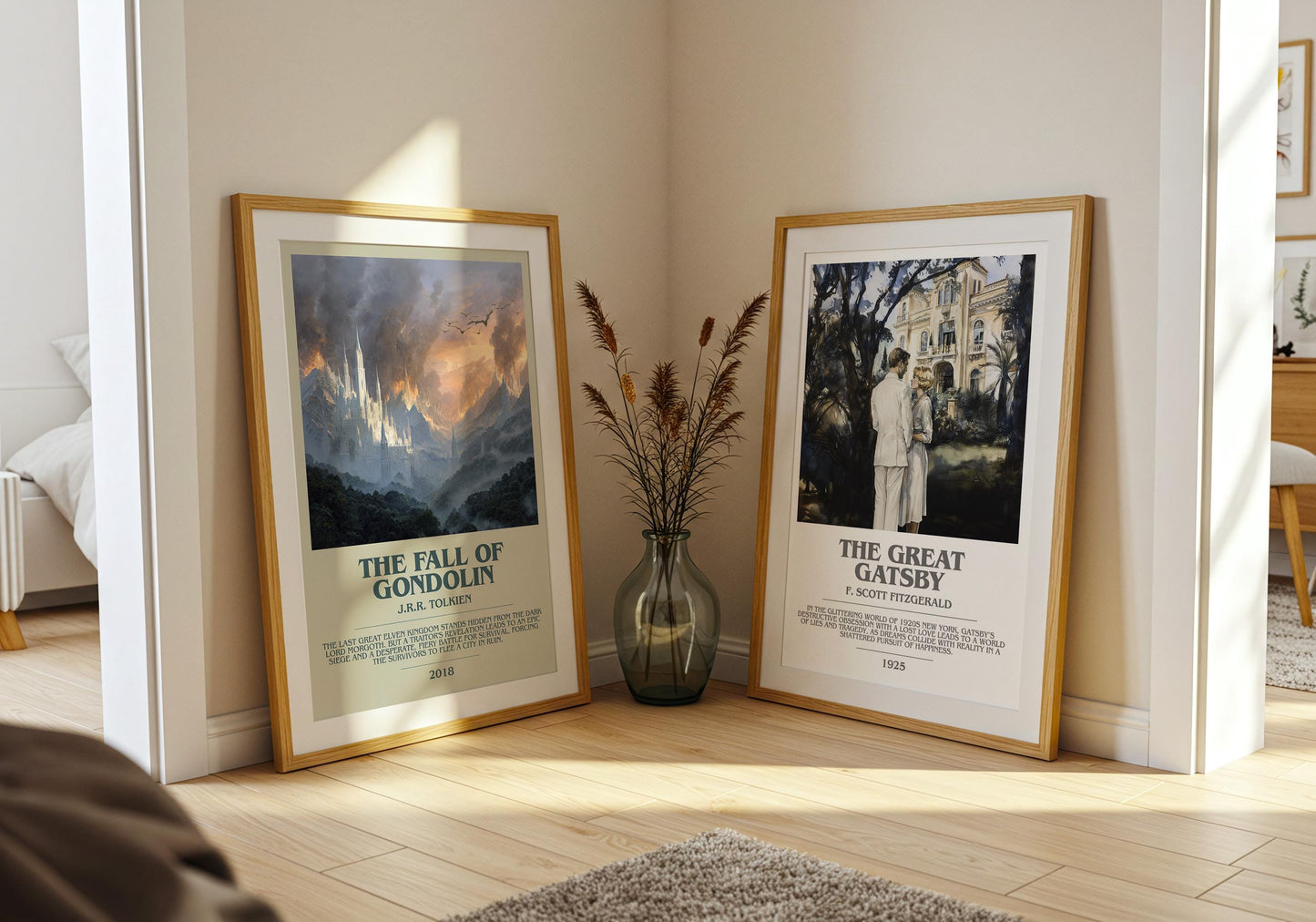 The Fall Of Gondolin by J.R.R. Tolkien | Book Poster | Literary Art Gift For Book Lover | Novel Inspired Wall Art