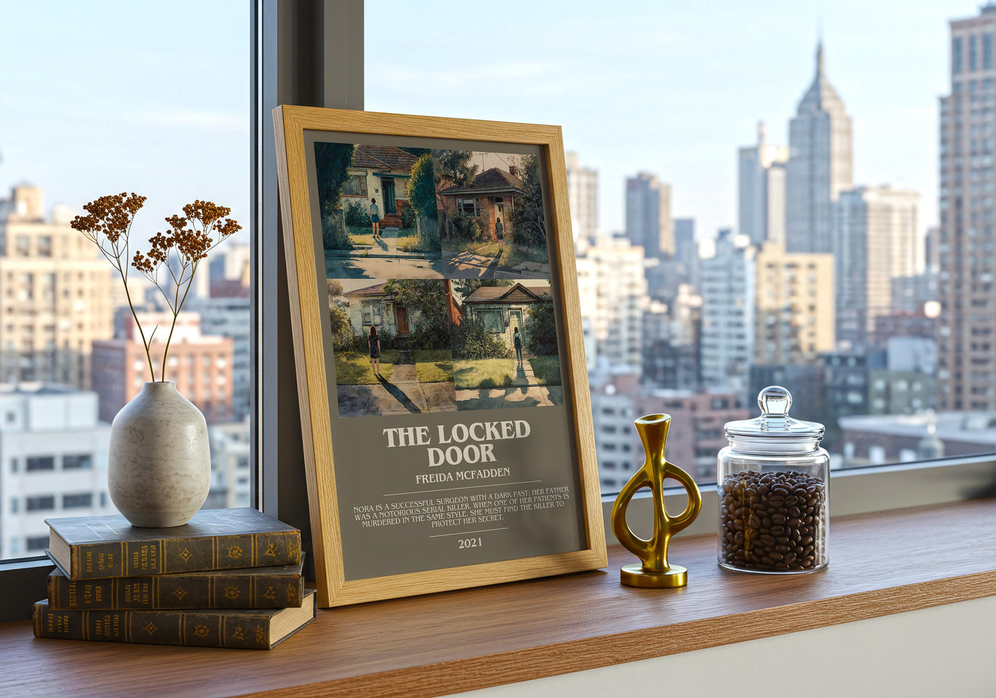 The Locked Door bookish book poster framed on wall – non fiction wall art