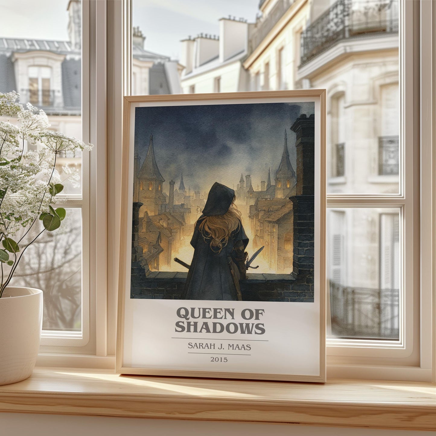 Queen of Shadows book cover poster colour and style options – Sarah J. Maas book art