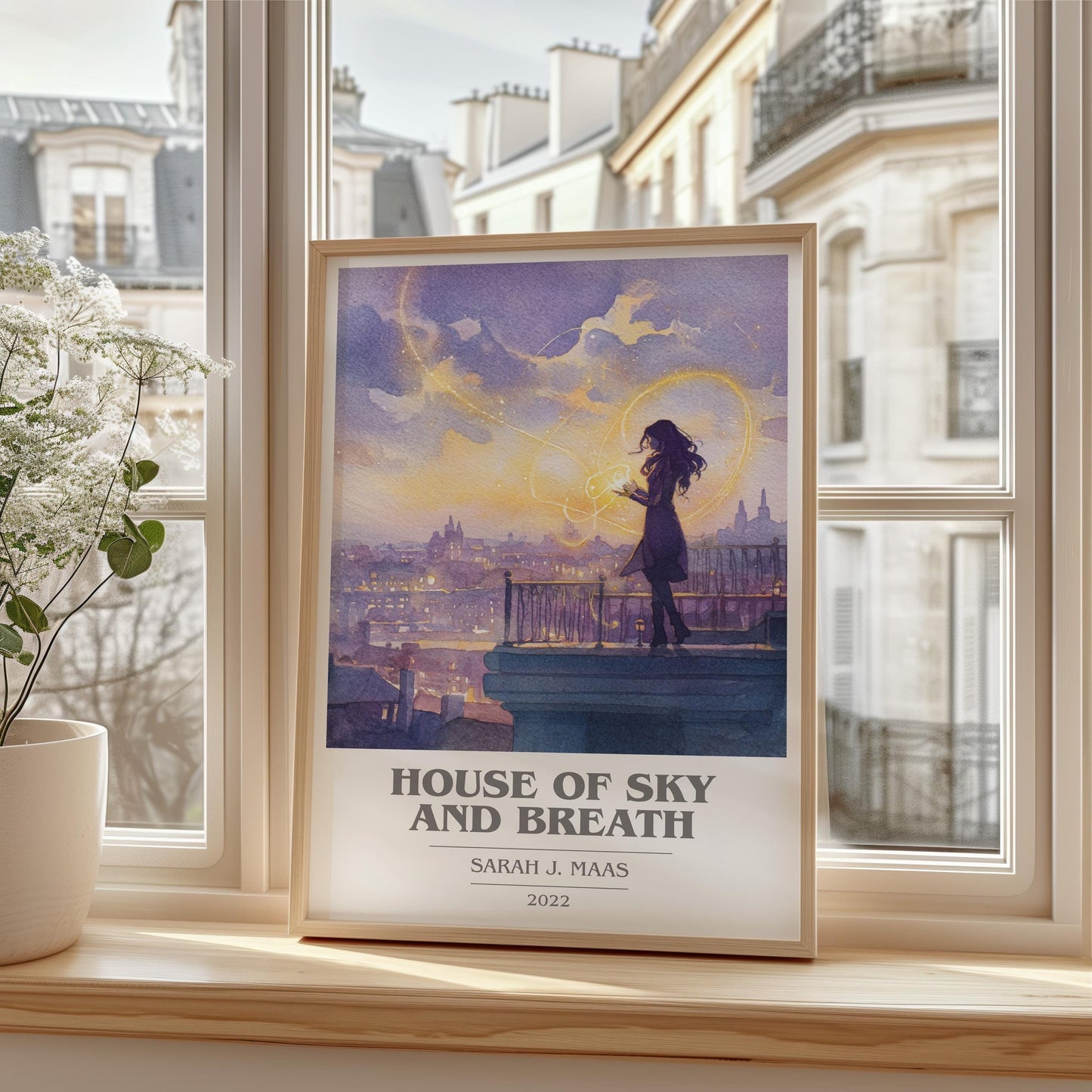 House of Sky and Breath book cover poster colour and style options – Sarah J. Maas book art