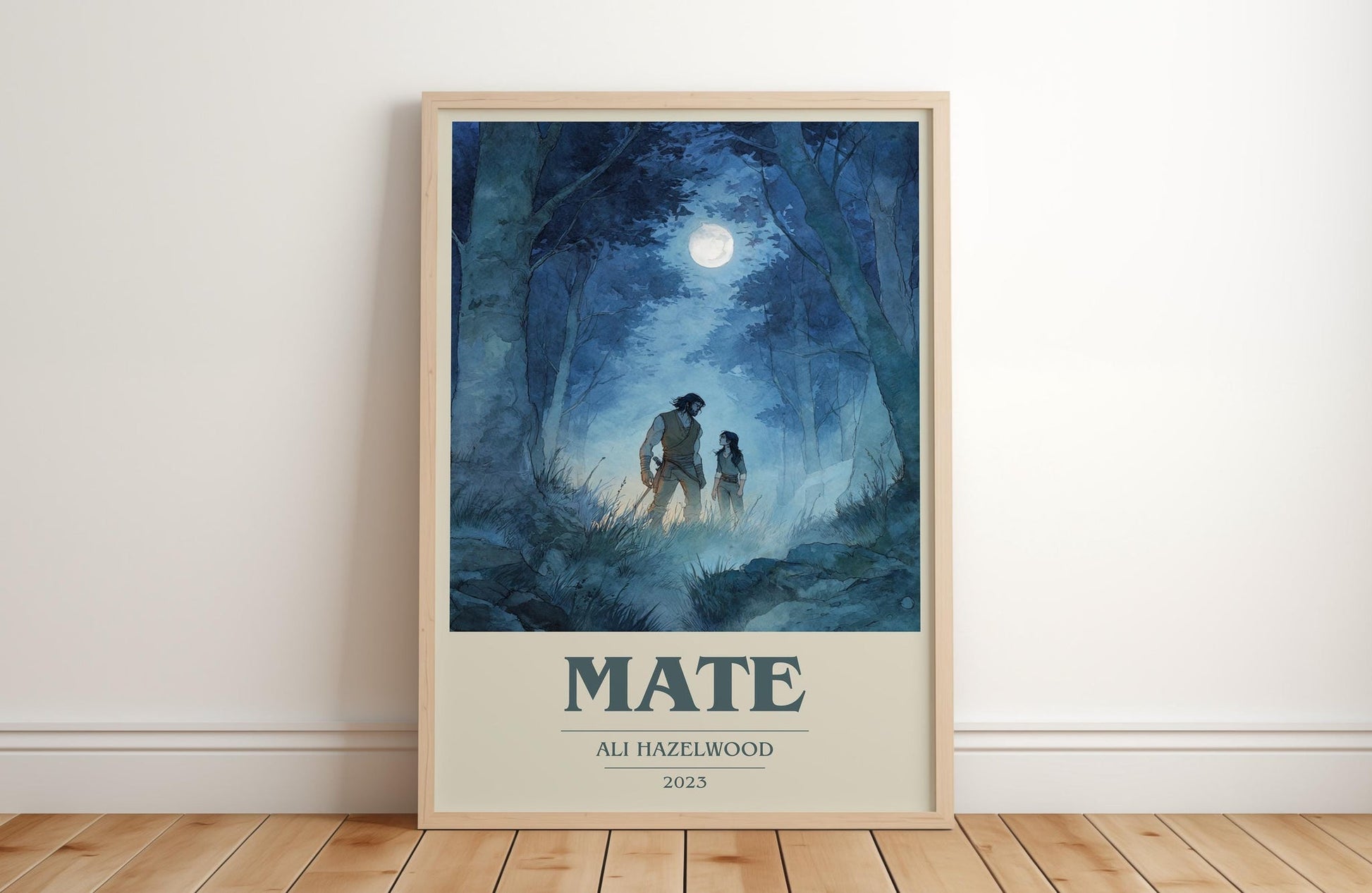 Mate book cover poster colour and style options – Ali Hazelwood book art