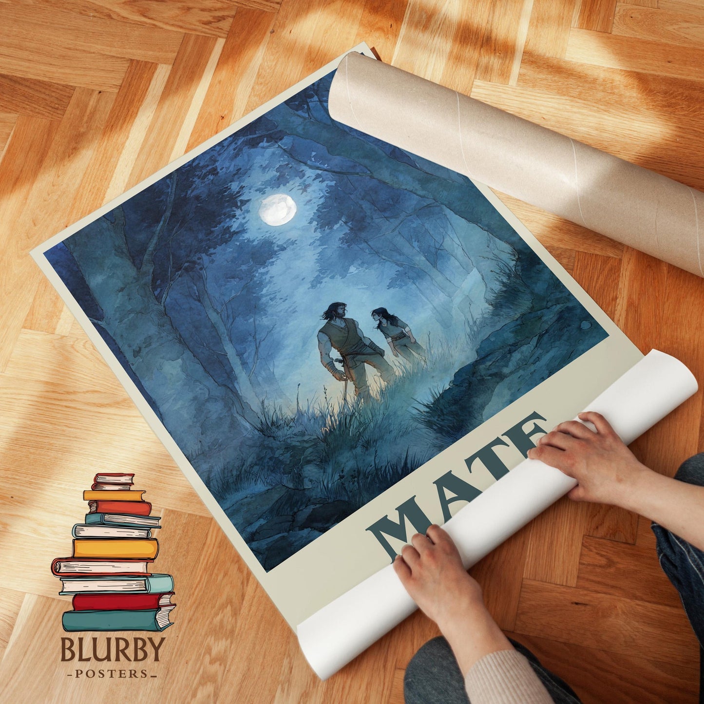 Mate book cover literary print detail – Ali Hazelwood book art