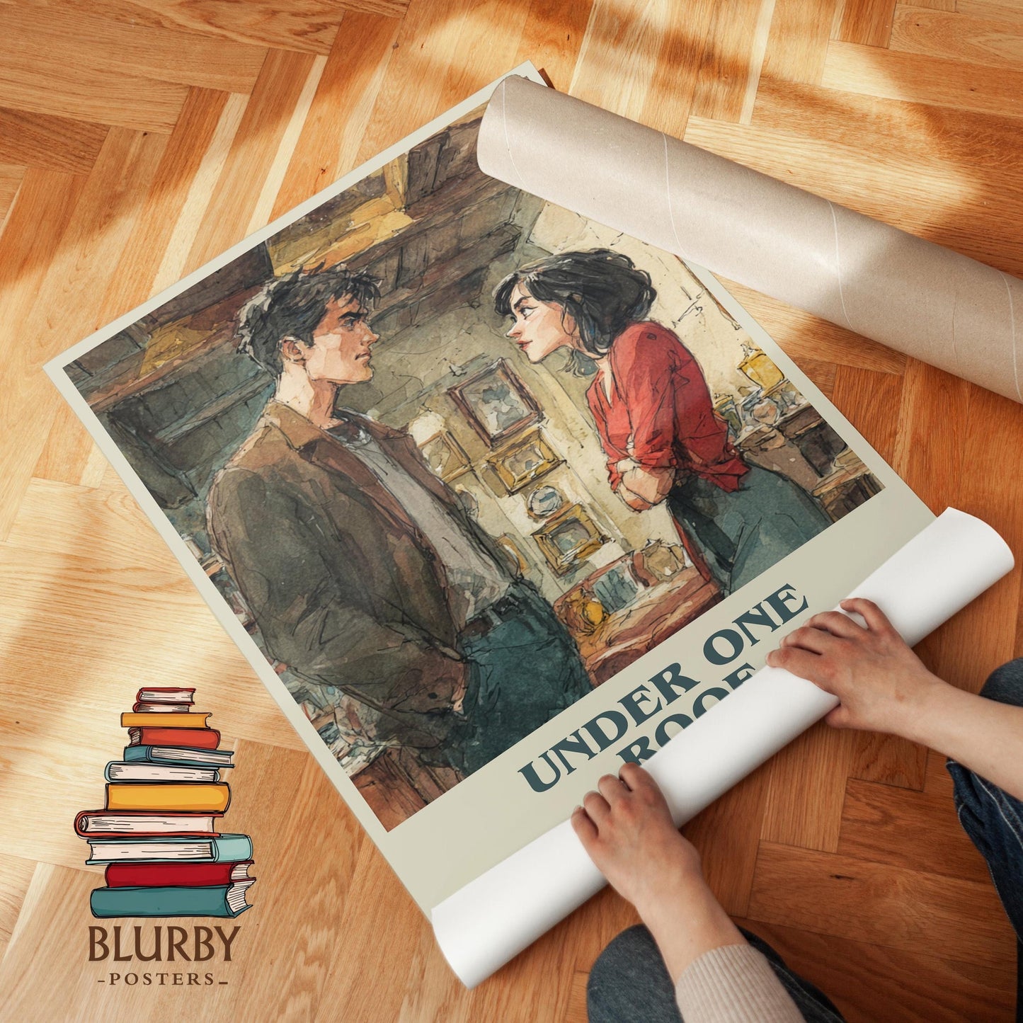 Under One Roof book poster packaging – museum-quality print rolled in protective tube