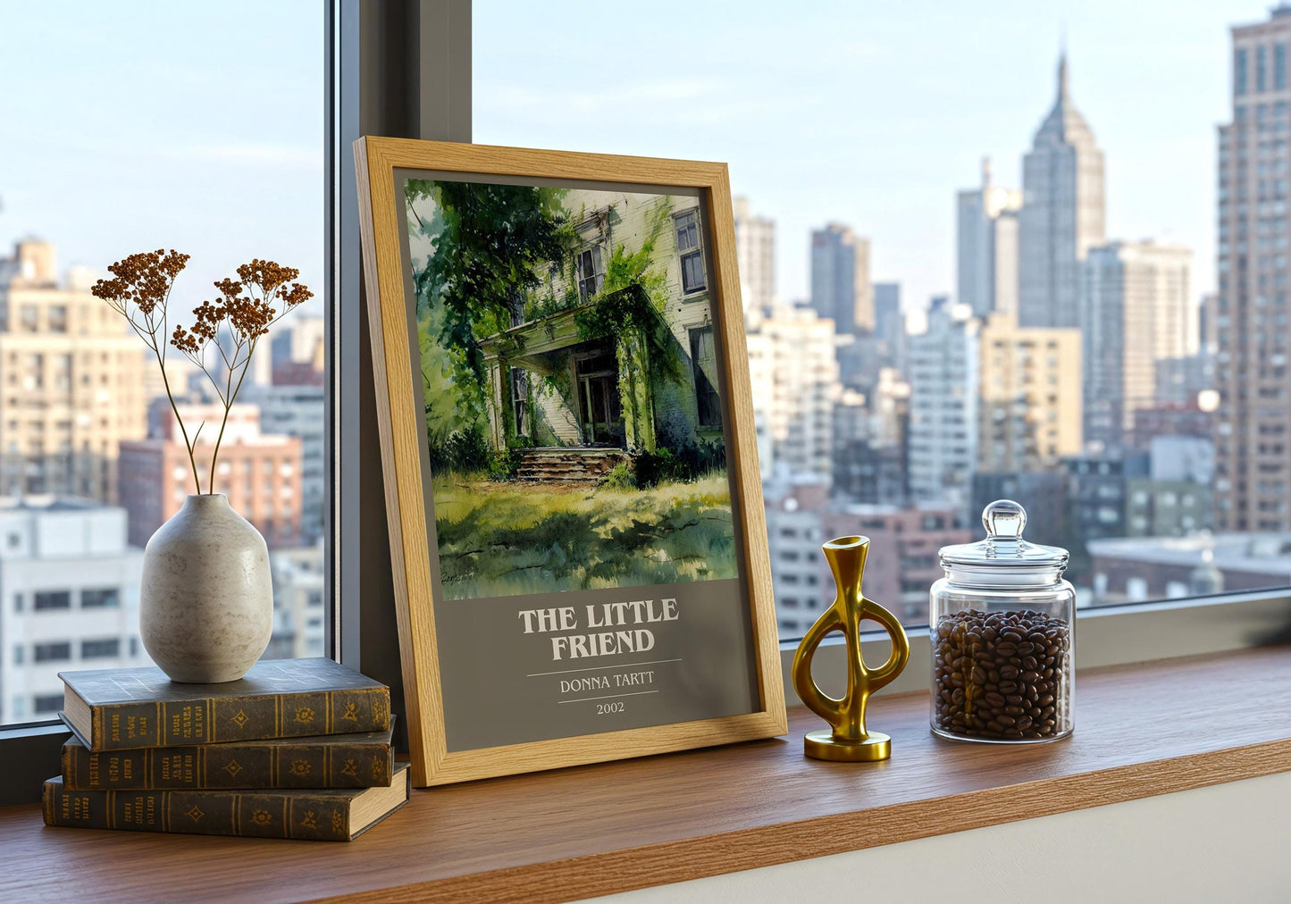 The Little Friend book cover book poster framed on wall – classic literature wall art