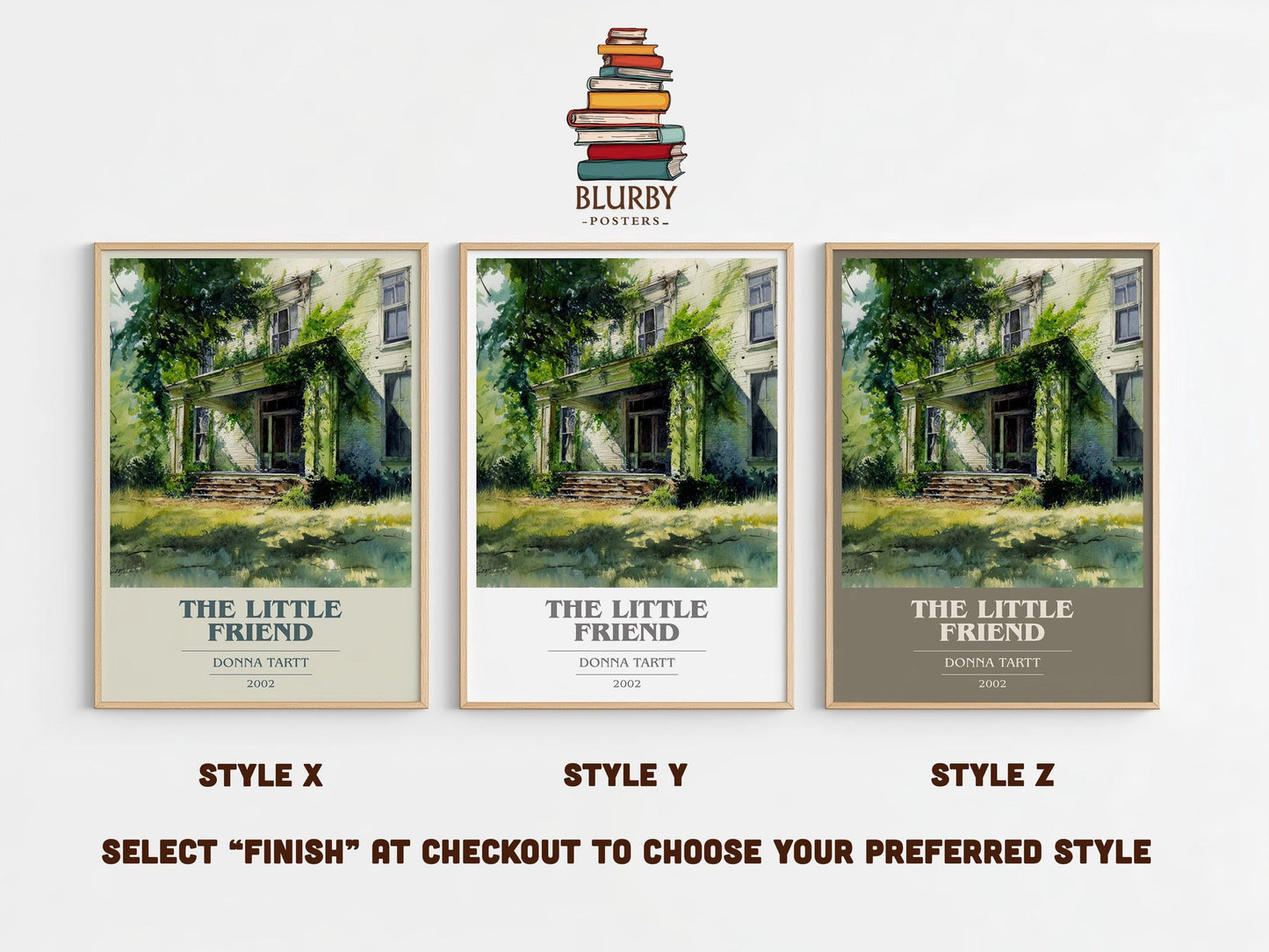 The Little Friend book cover poster colour and style options – Donna Tartt book art
