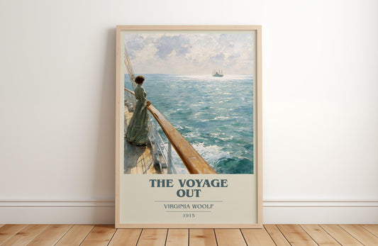 The Voyage Out by Virginia Woolf | Book Poster | Literary Art Gift For Book Lover | Novel Inspired Wall Art | Free Delivery