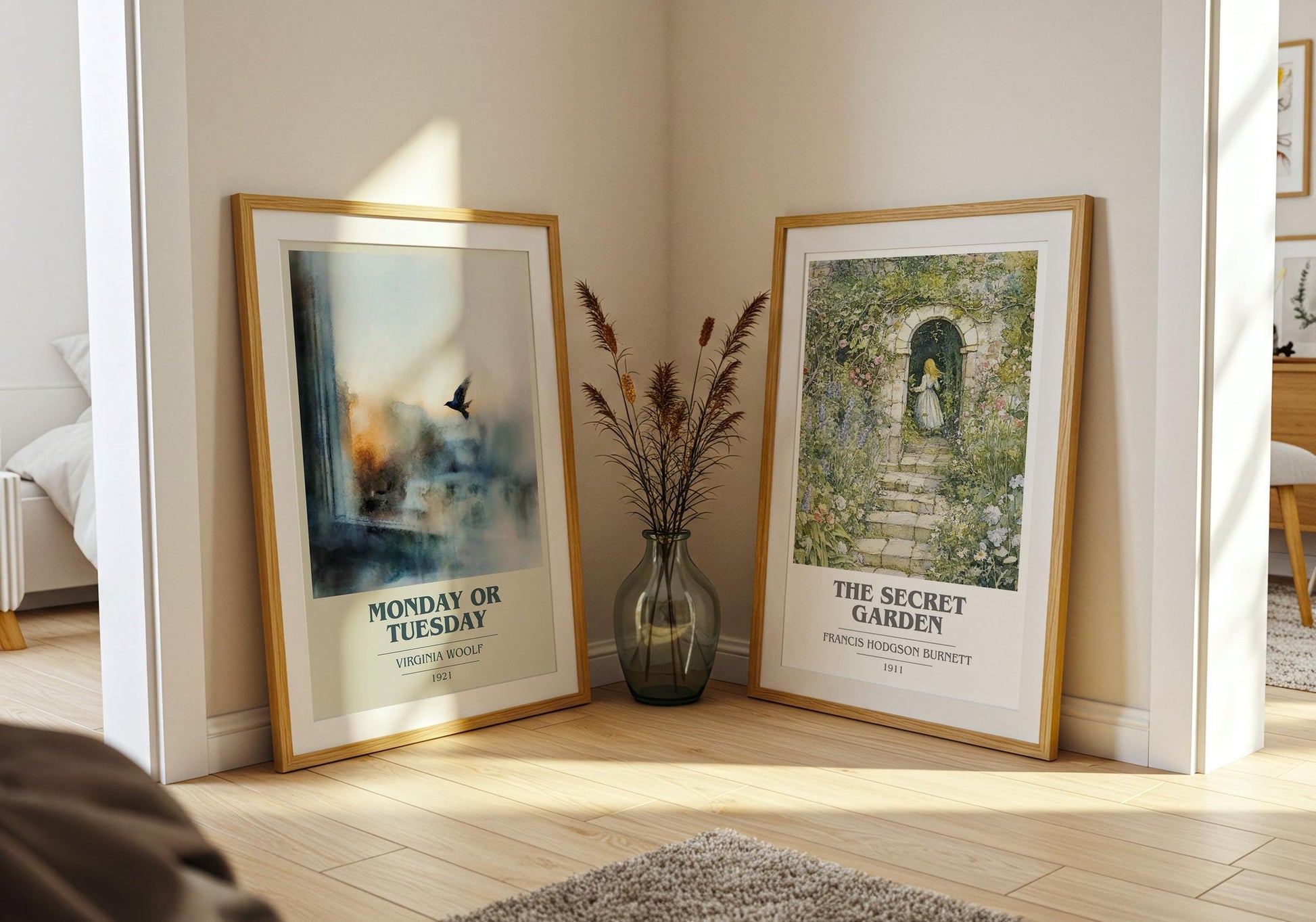 Monday Or Tuesday book cover print on bookshelf – Virginia Woolf fan gift