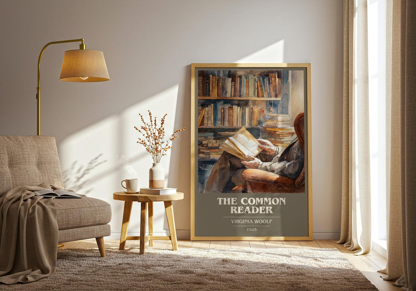 The Common Reader book cover book poster framed on wall – non fiction wall art