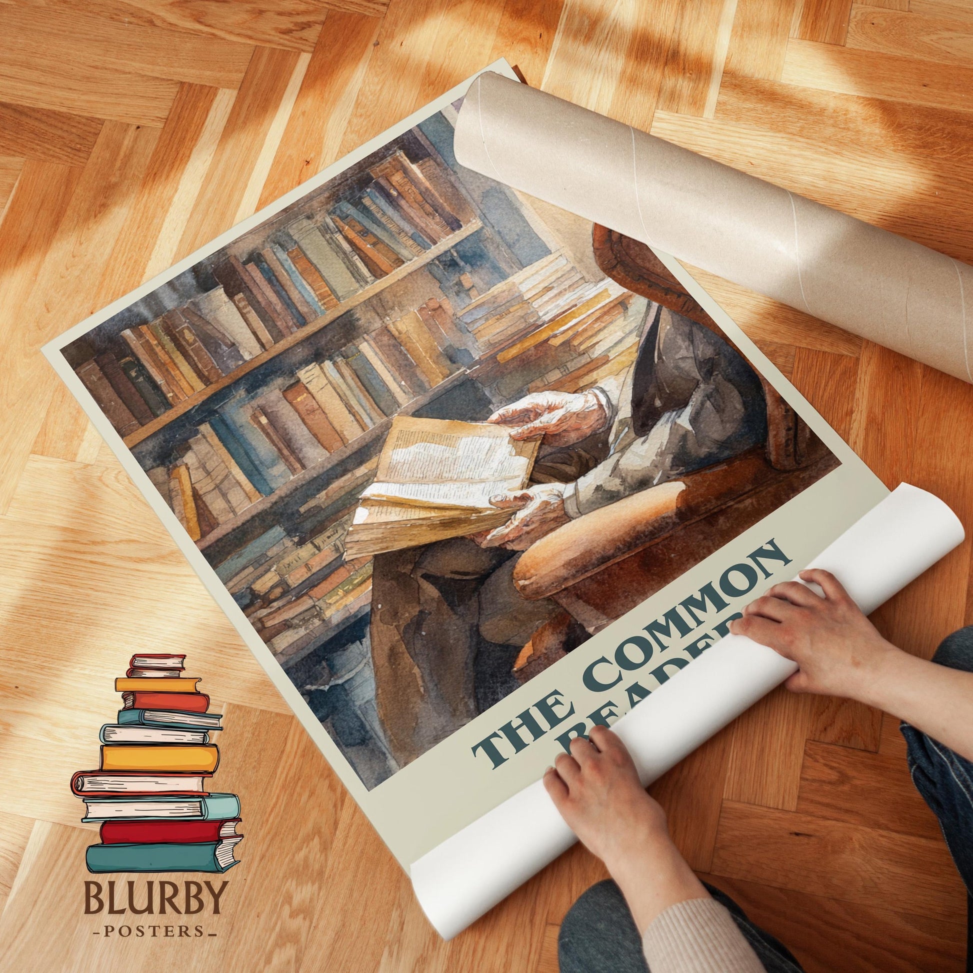 The Common Reader book cover poster paired in gallery wall – literary art prints