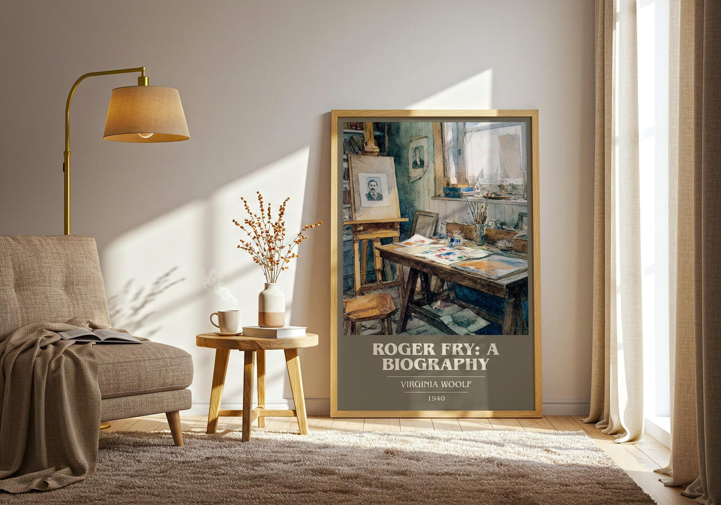 Roger Fry: A Biography book cover book poster framed on wall – non fiction wall art