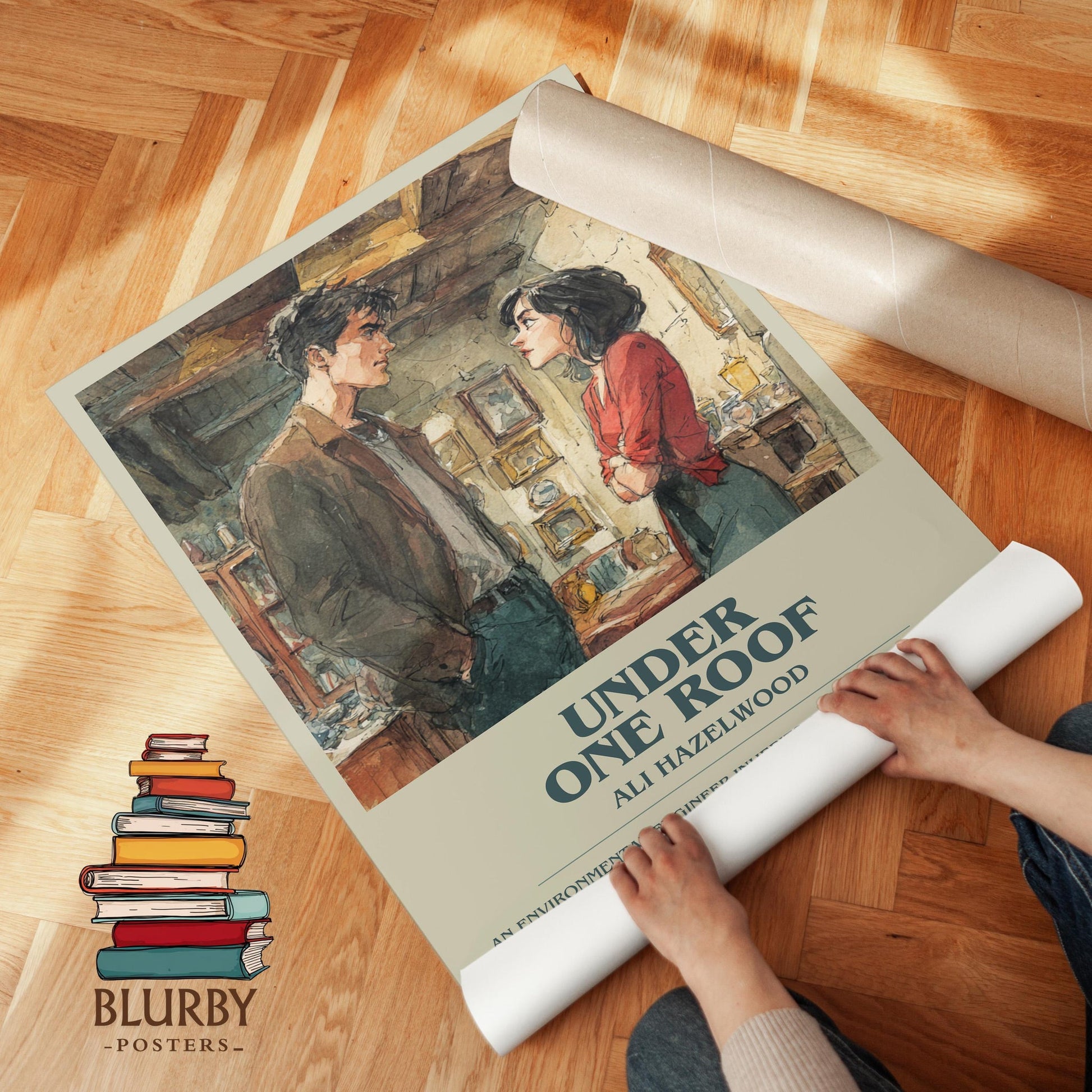 Under One Roof book poster packaging – museum-quality print rolled in protective tube