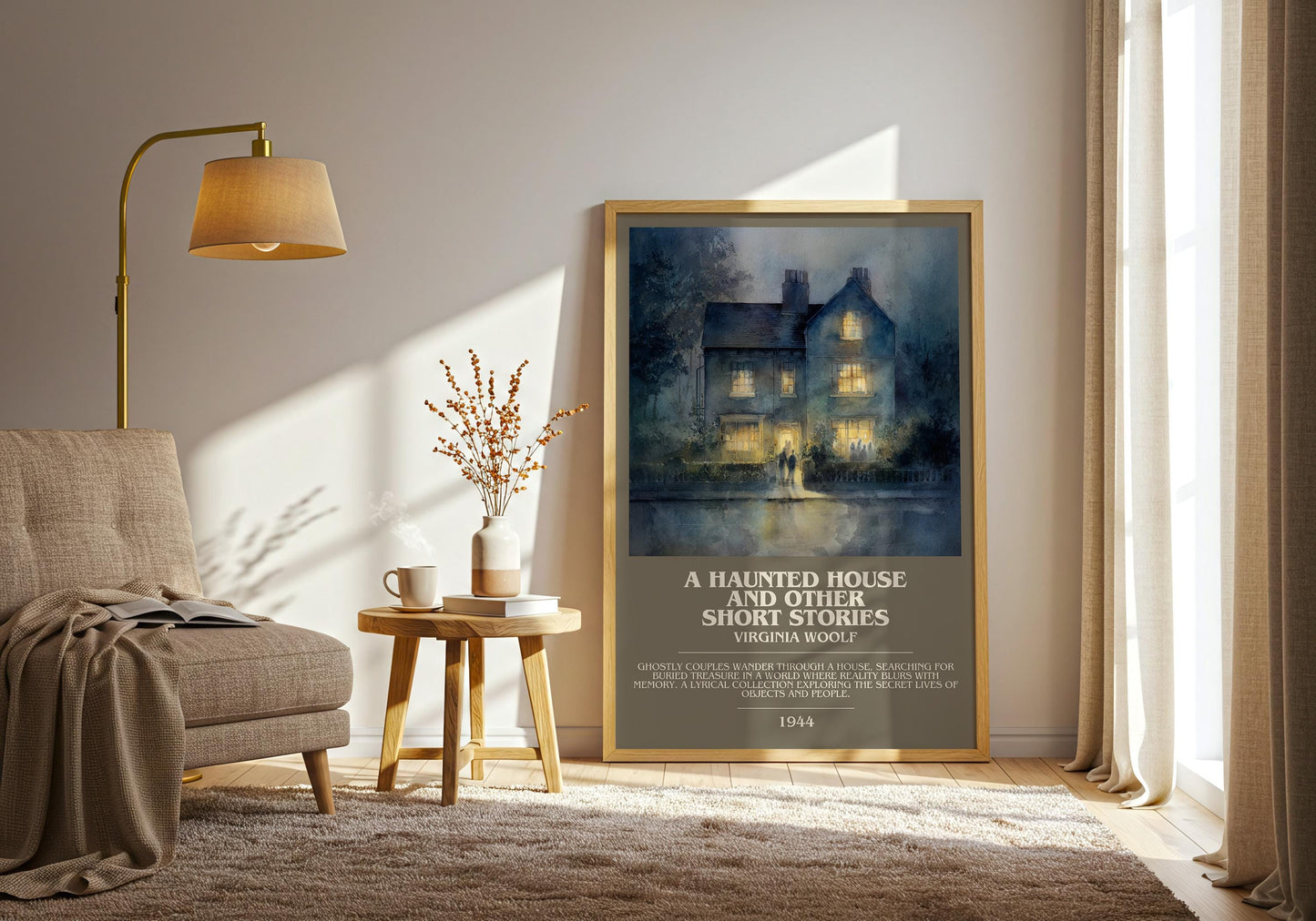 A Haunted House and Other Short Stories by Virginia Woolf | Book Poster | Literary Art Gift For Book Lover | Novel Inspired Wall Art