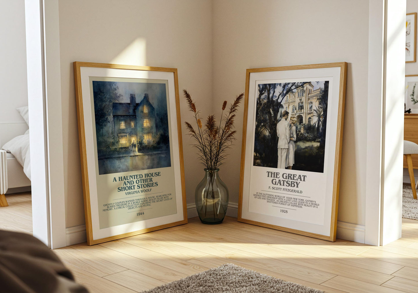 A Haunted House and Other Short Stories by Virginia Woolf | Book Poster | Literary Art Gift For Book Lover | Novel Inspired Wall Art