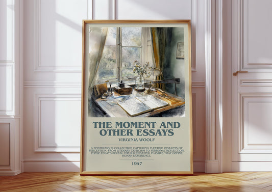 The Moment and Other Essays by Virginia Woolf | Book Poster | Literary Art Gift For Book Lover | Novel Inspired Wall Art | Free Delivery