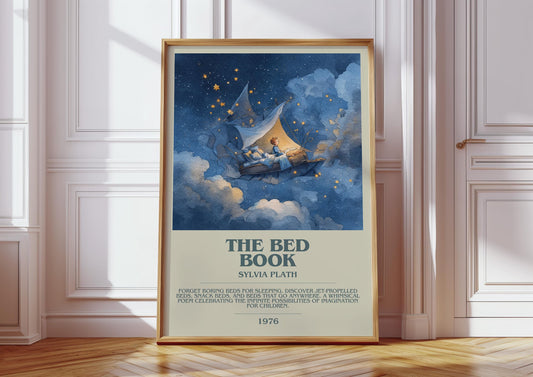 The Bed Book by Sylvia Plath | Book Poster | Literary Art Gift For Book Lover | Novel Inspired Wall Art | Free Delivery