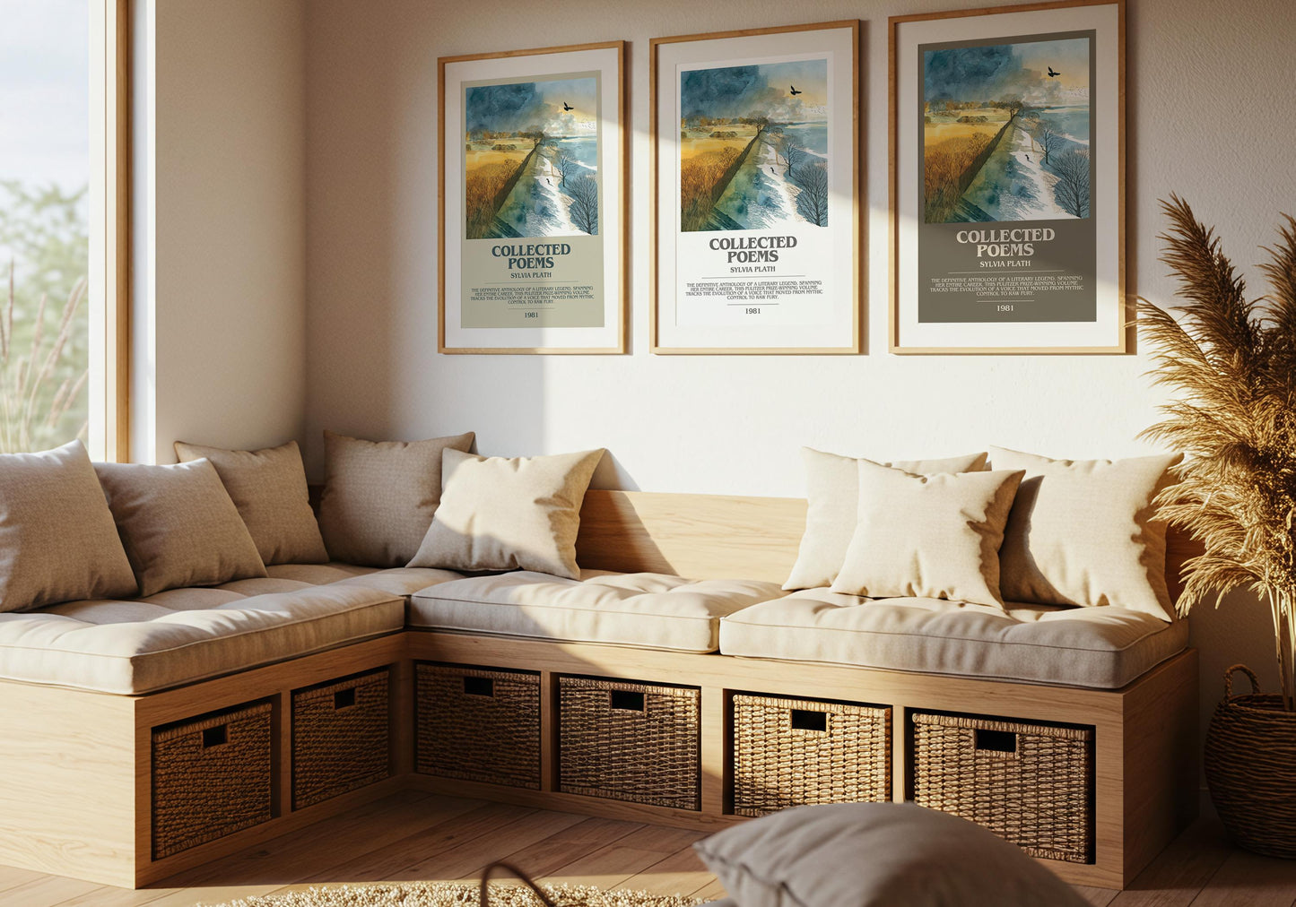 Collected Poems by Sylvia Plath | Book Poster | Literary Art Gift For Book Lover | Novel Inspired Wall Art | Free Delivery