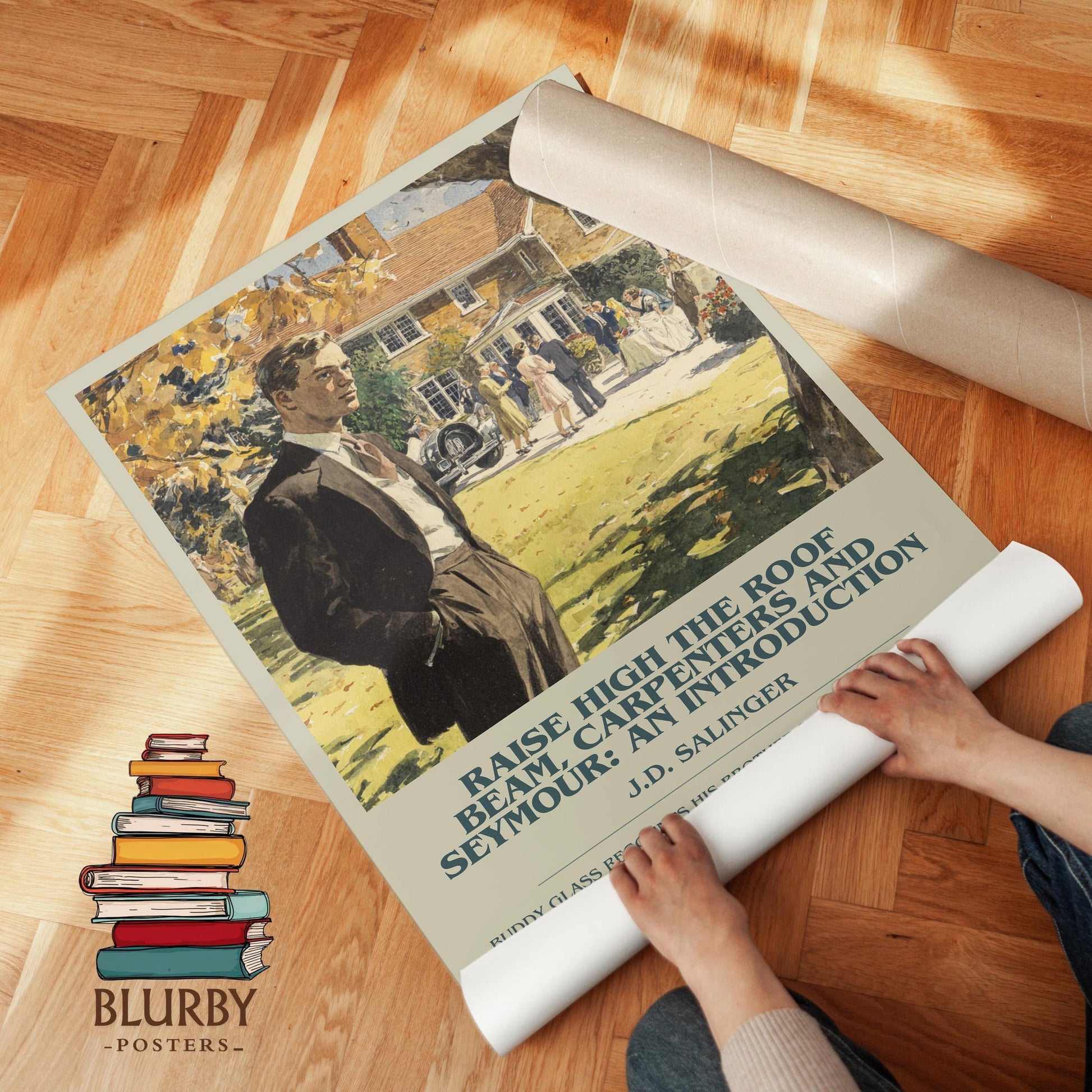 Raise High the Roof Beam, Carpenters and Seymour: An Introduction book poster packaging – museum-quality print rolled in