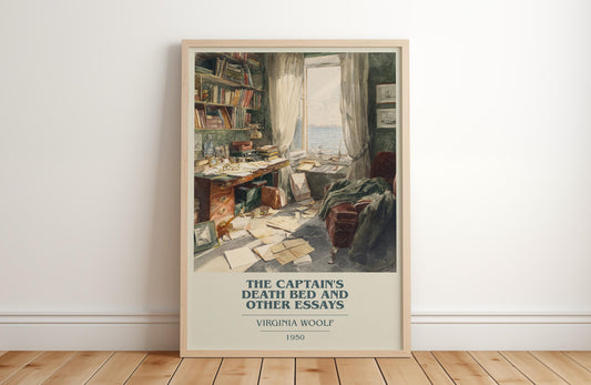 The Captain's Death Bed and Other Essays by Virginia Woolf | Book Poster | Literary Art Gift For Book Lover | Novel Inspired Wall Art