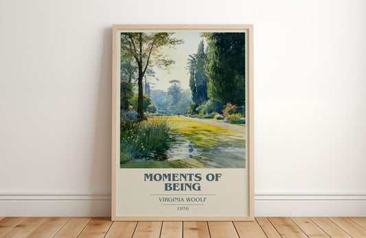 Moments of Being by Virginia Woolf | Book Poster | Literary Art Gift For Book Lover | Novel Inspired Wall Art