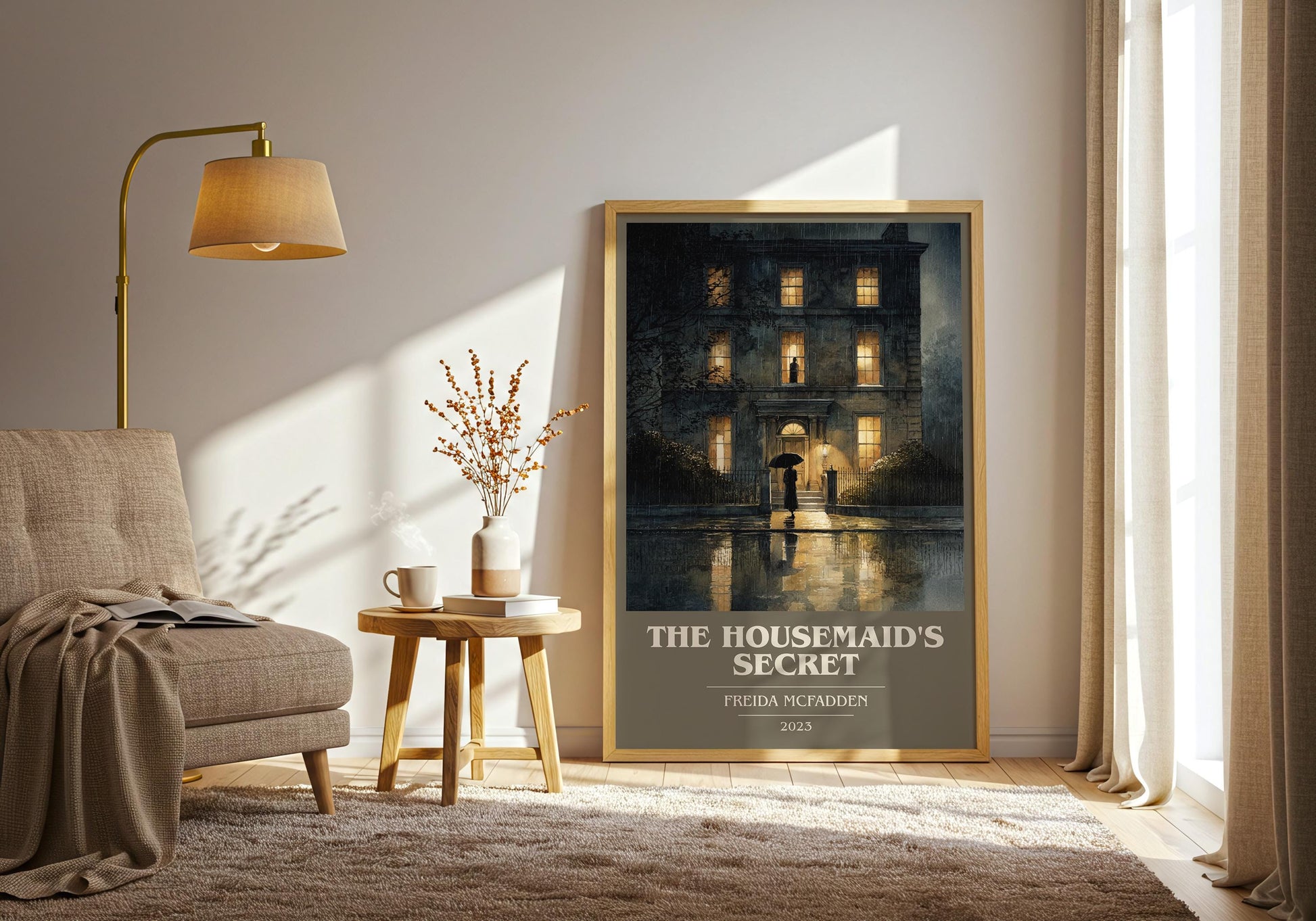 The Housemaid's Secret book cover print on bookshelf – Freida McFadden fan gift