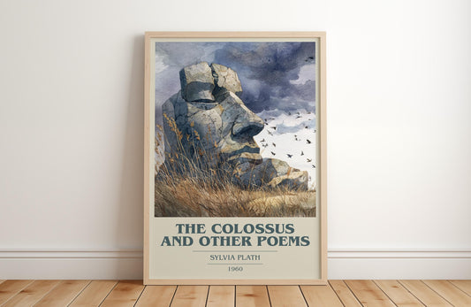The Colossus and Other Poems by Sylvia Plath | Book Poster | Literary Art Gift For Book Lover | Novel Inspired Wall Art