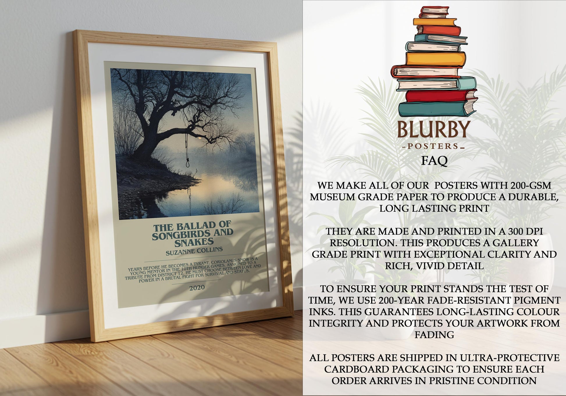 The Ballard of Songbirds and Snakes by Suzanne Collins | Book Poster | Literary Art Gift For Book Lover | Novel Inspired Wall Art