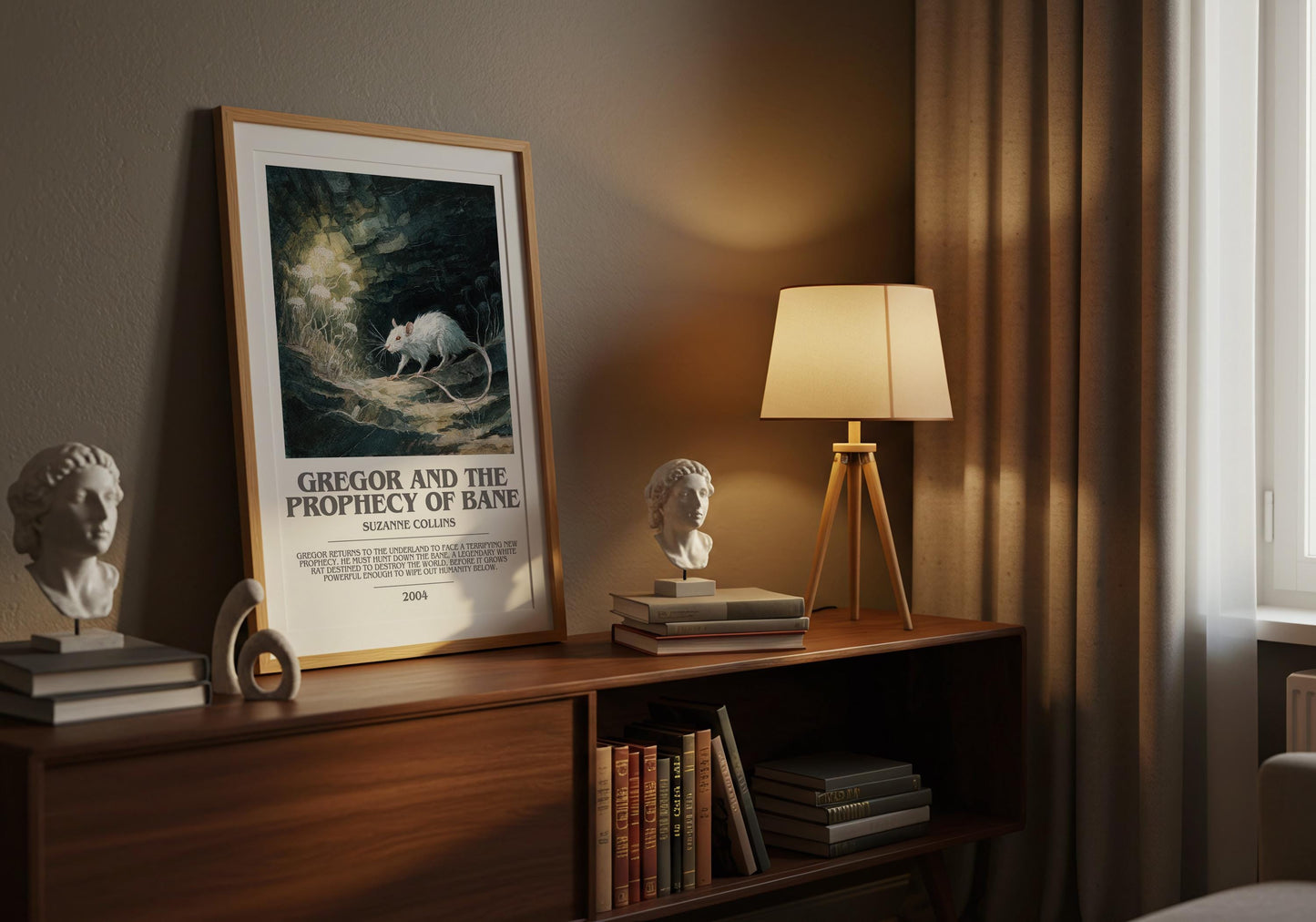 Gregor and the Prophecy of Bane by Suzanne Collins | Book Poster | Literary Art Gift For Book Lover | Novel Inspired Wall Art