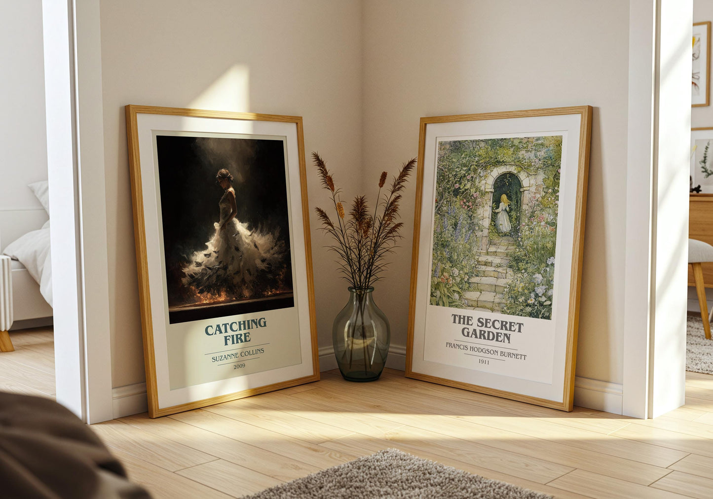 Catching Fire by Suzanne Collins | Book Poster | Literary Art Gift For Book Lover | Novel Inspired Wall Art