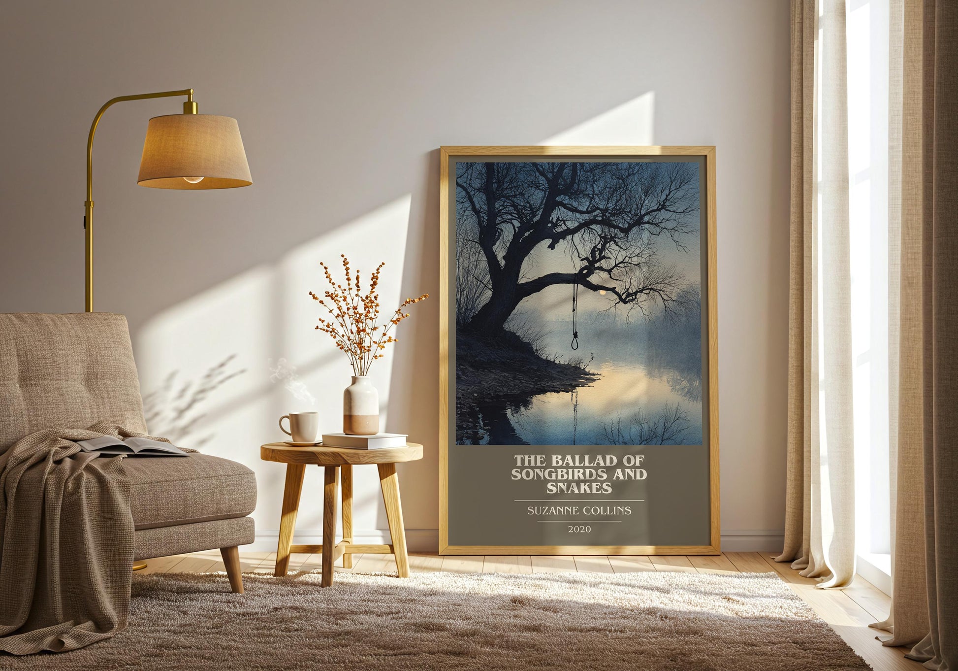 The Ballard of Songbirds and Snakes by Suzanne Collins | Book Poster | Literary Art Gift For Book Lover | Novel Inspired Wall Art
