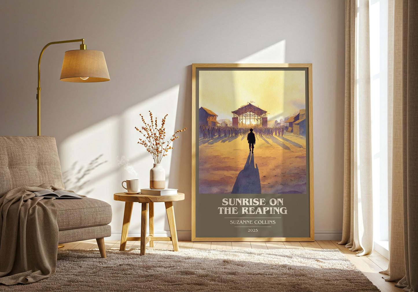 Sunrise on the Reaping by Suzanne Collins | Book Poster | Literary Art Gift For Book Lover | Novel Inspired Wall Art