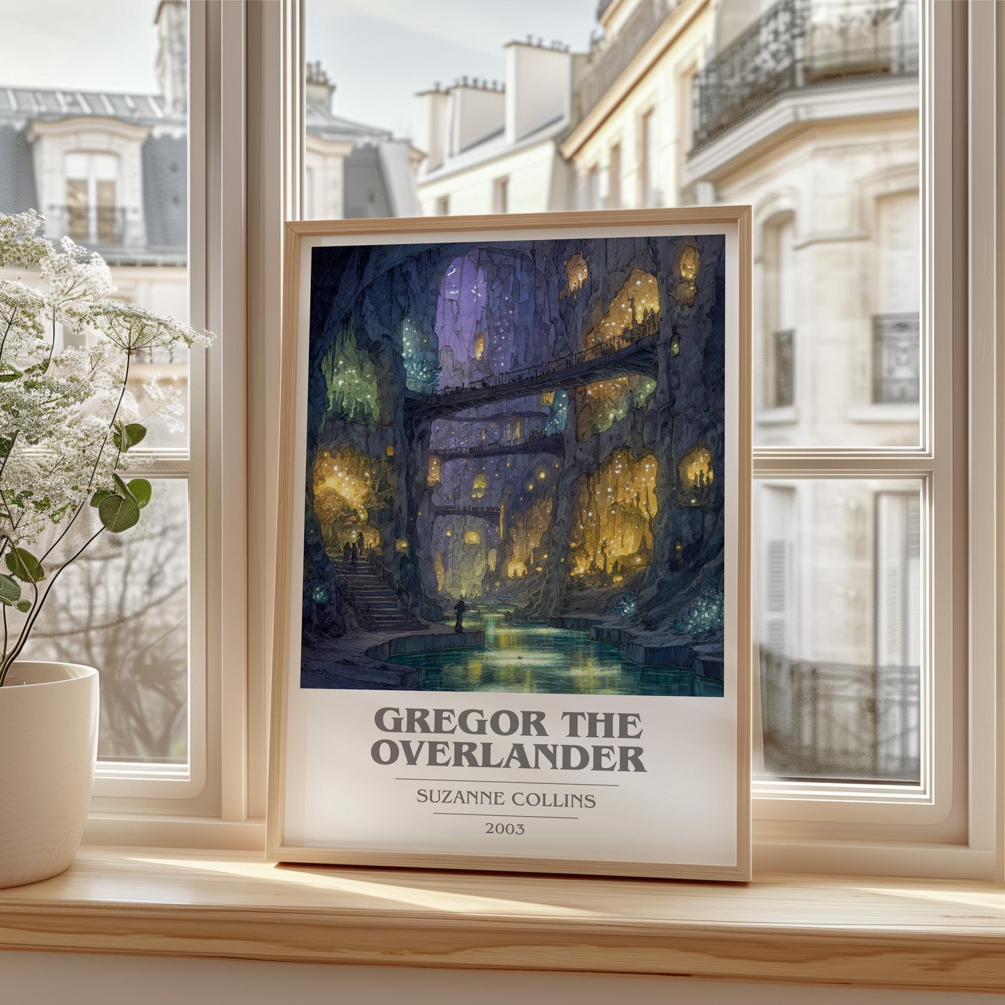 Gregor the Overlander by Suzanne Collins | Book Poster | Literary Art Gift For Book Lover | Novel Inspired Wall Art
