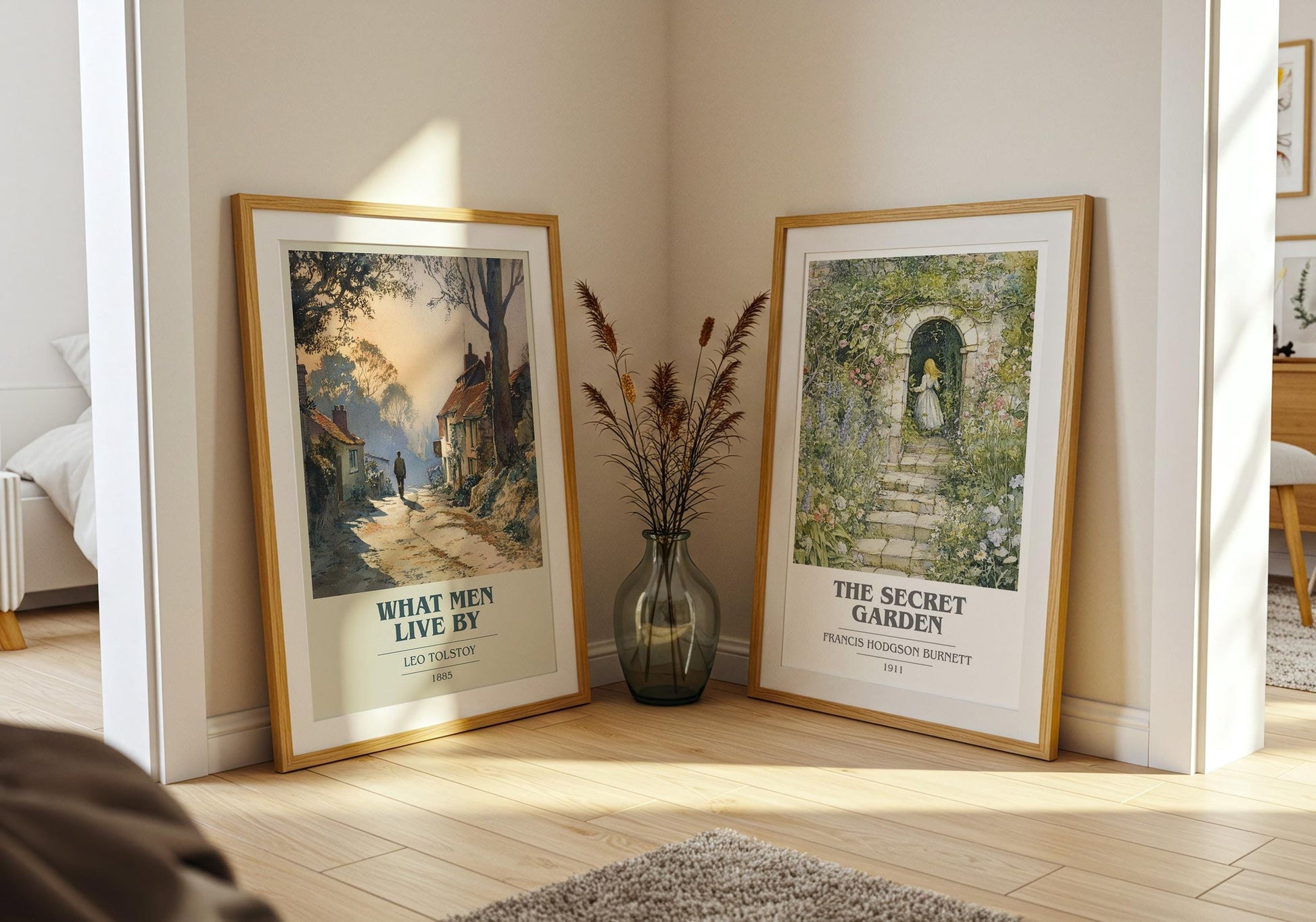 What Men Live By book cover print on bookshelf – Leo Tolstoy fan gift