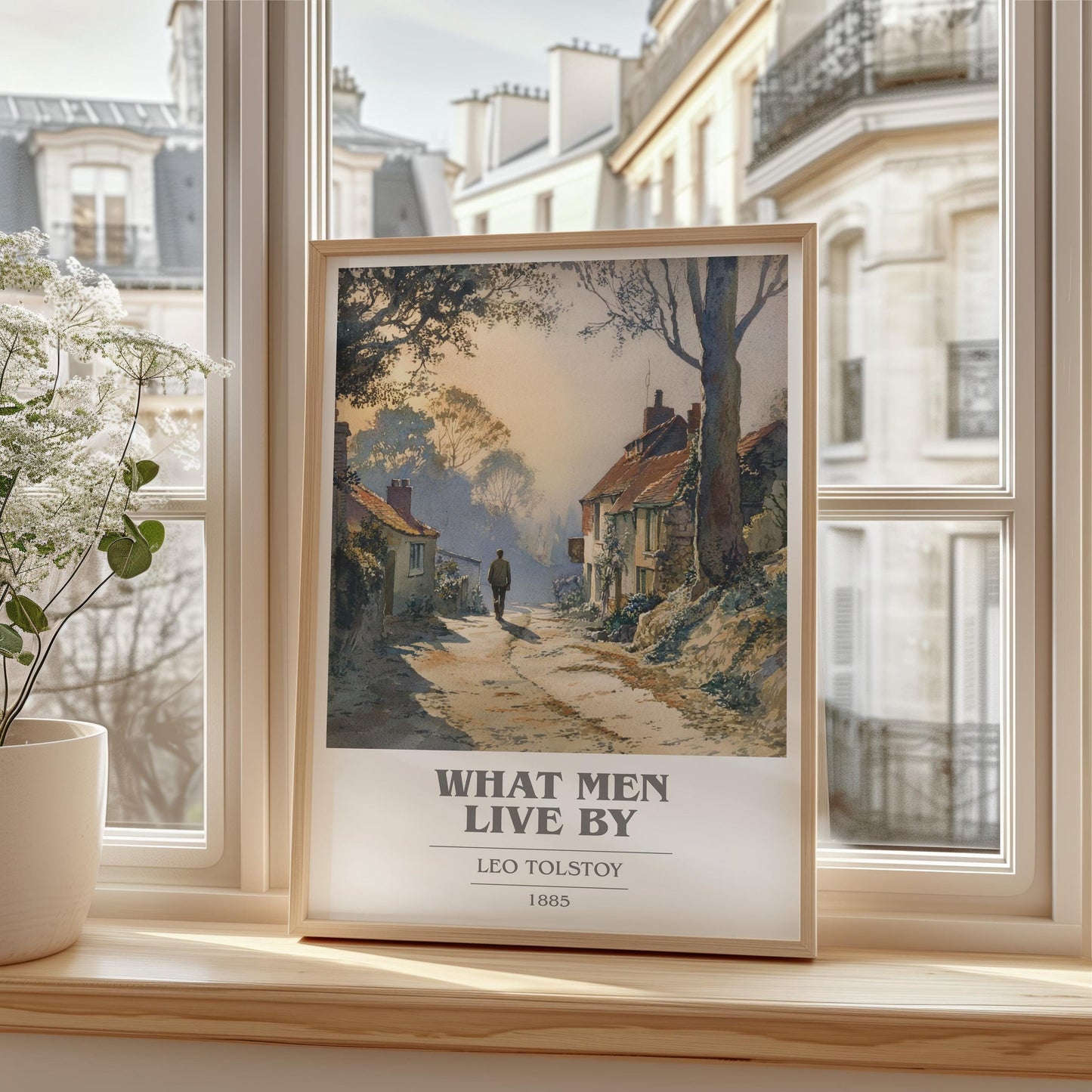 What Men Live By book cover poster colour and style options – Leo Tolstoy book art