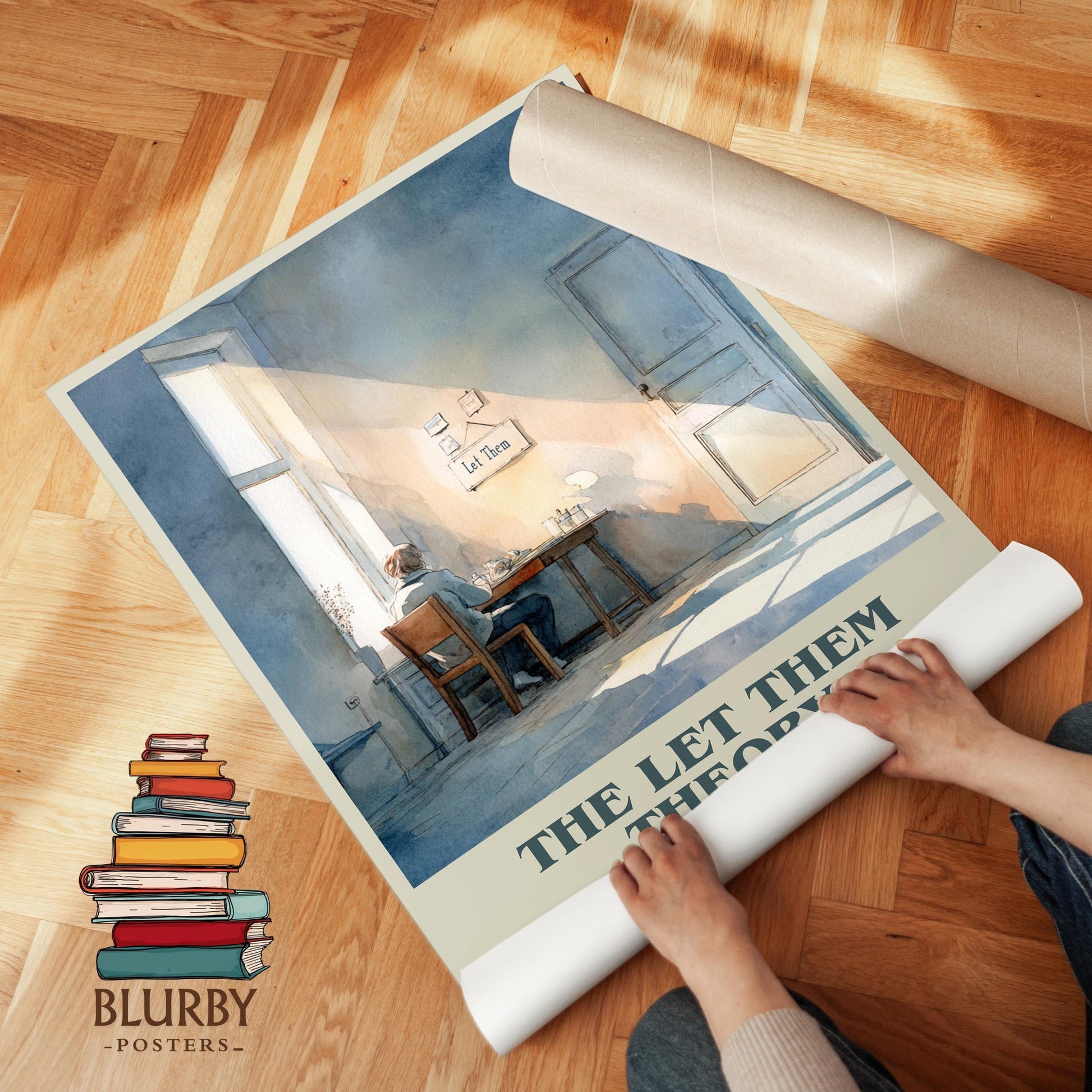 The Let Them Theory book poster packaging – museum-quality print rolled in protective tube