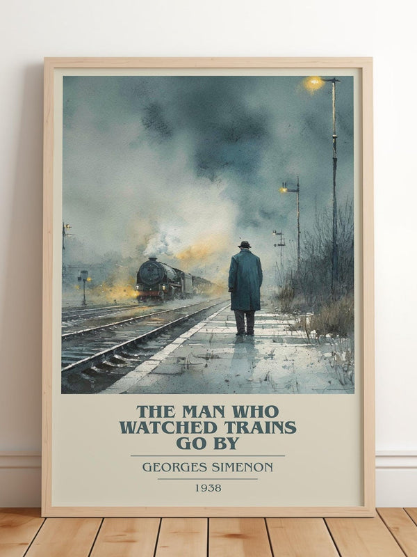 The Bells of Bicêtre book cover print in frame leaning in hallway – crime wall art